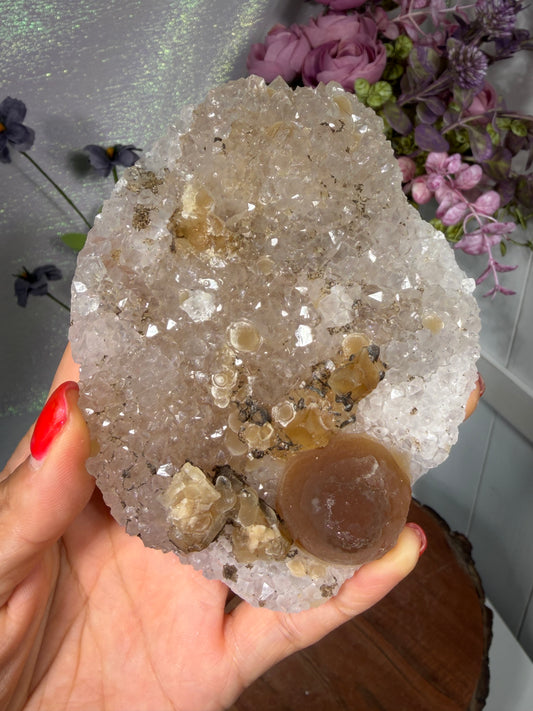 'Fairy Lantern' 111 Amethyst & Pyrite