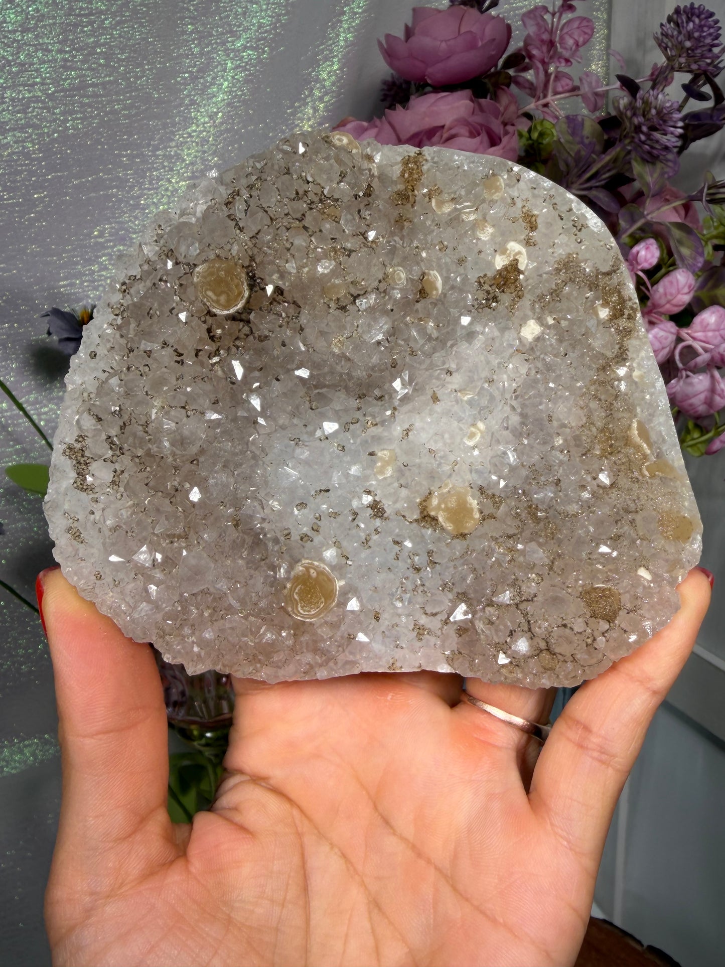 'Fairy Lantern' 140 Amethyst & Pyrite