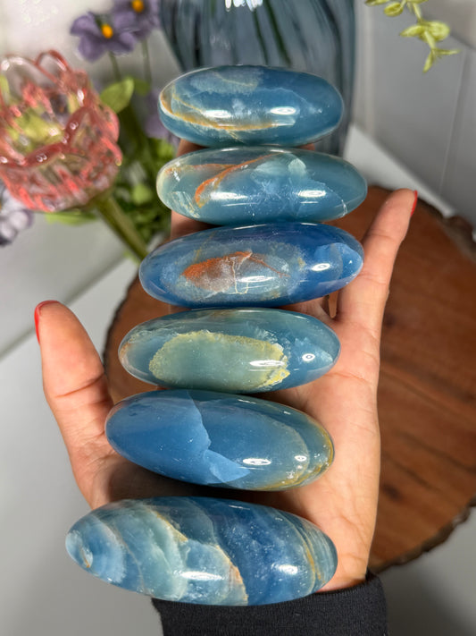 Lemurian Aquatine Calcite Shivas