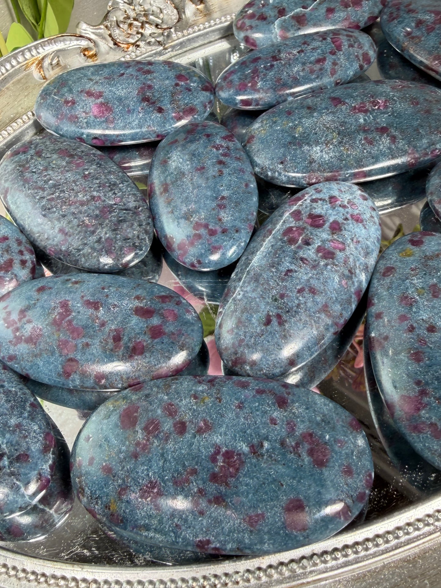 Ruby Kyanite Palmstones