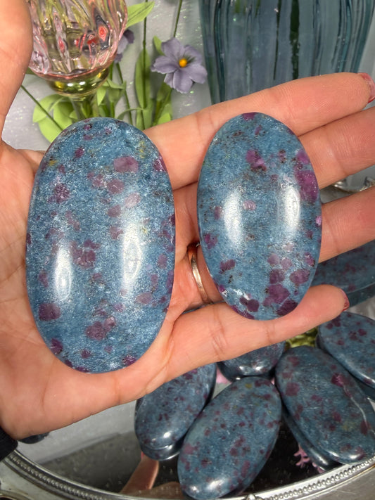 Ruby Kyanite Palmstones