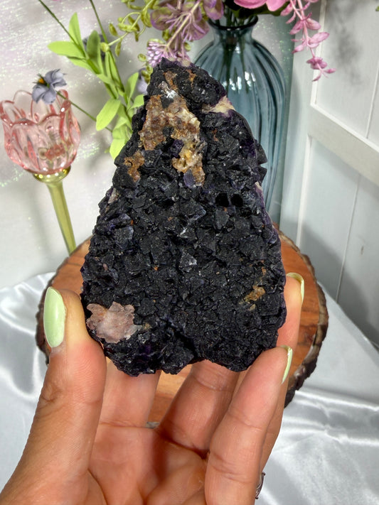 "Fruity Pebbles" Blackberry/Purple Fluorite 113