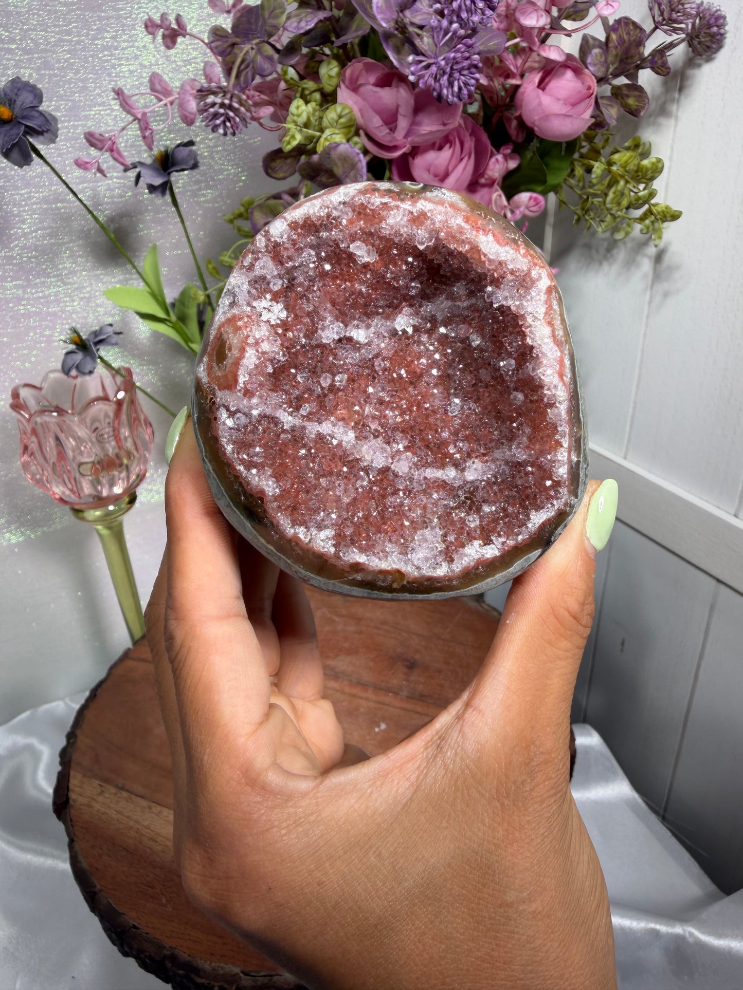 Rainbow Amethyst Cut base 155