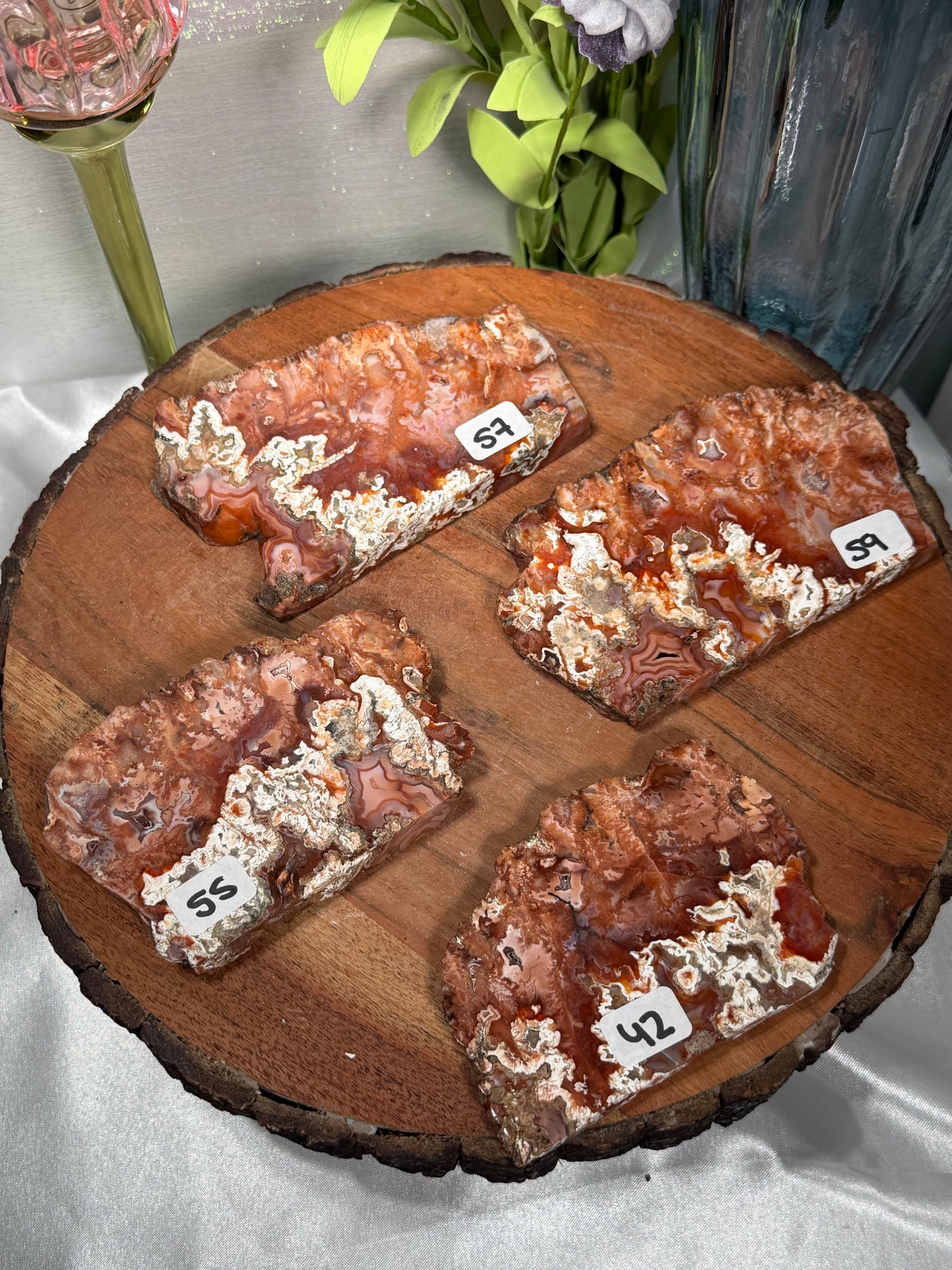 Pink Carnelian Slabs