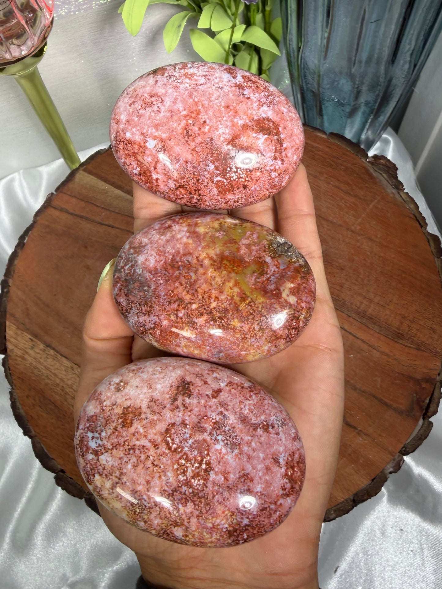 Pink Ocean Jasper Palms