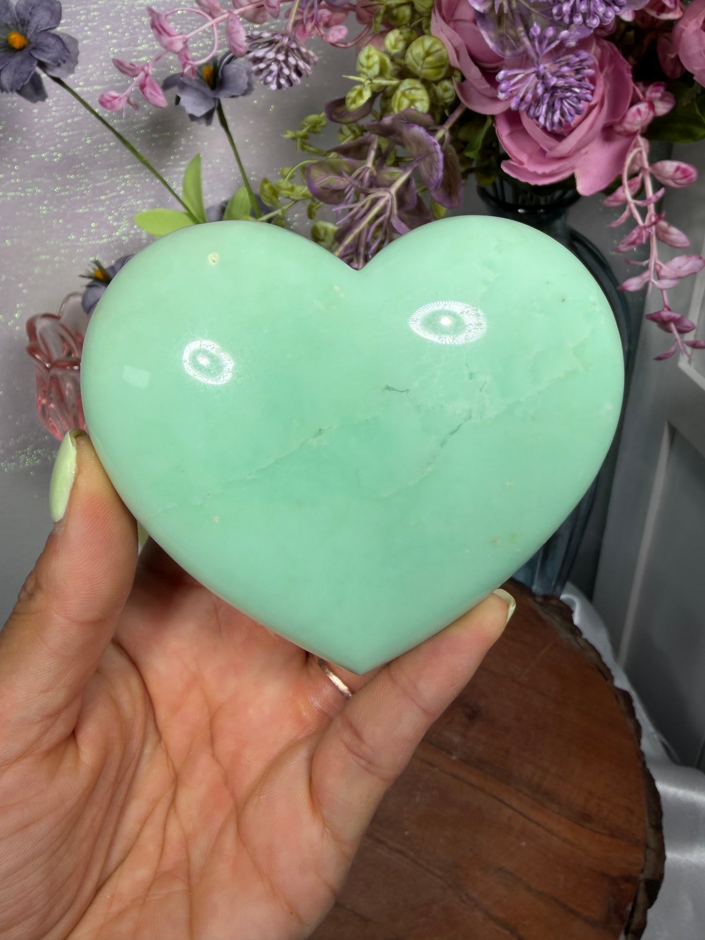 Chrysoprase Heart Indonesia 60b