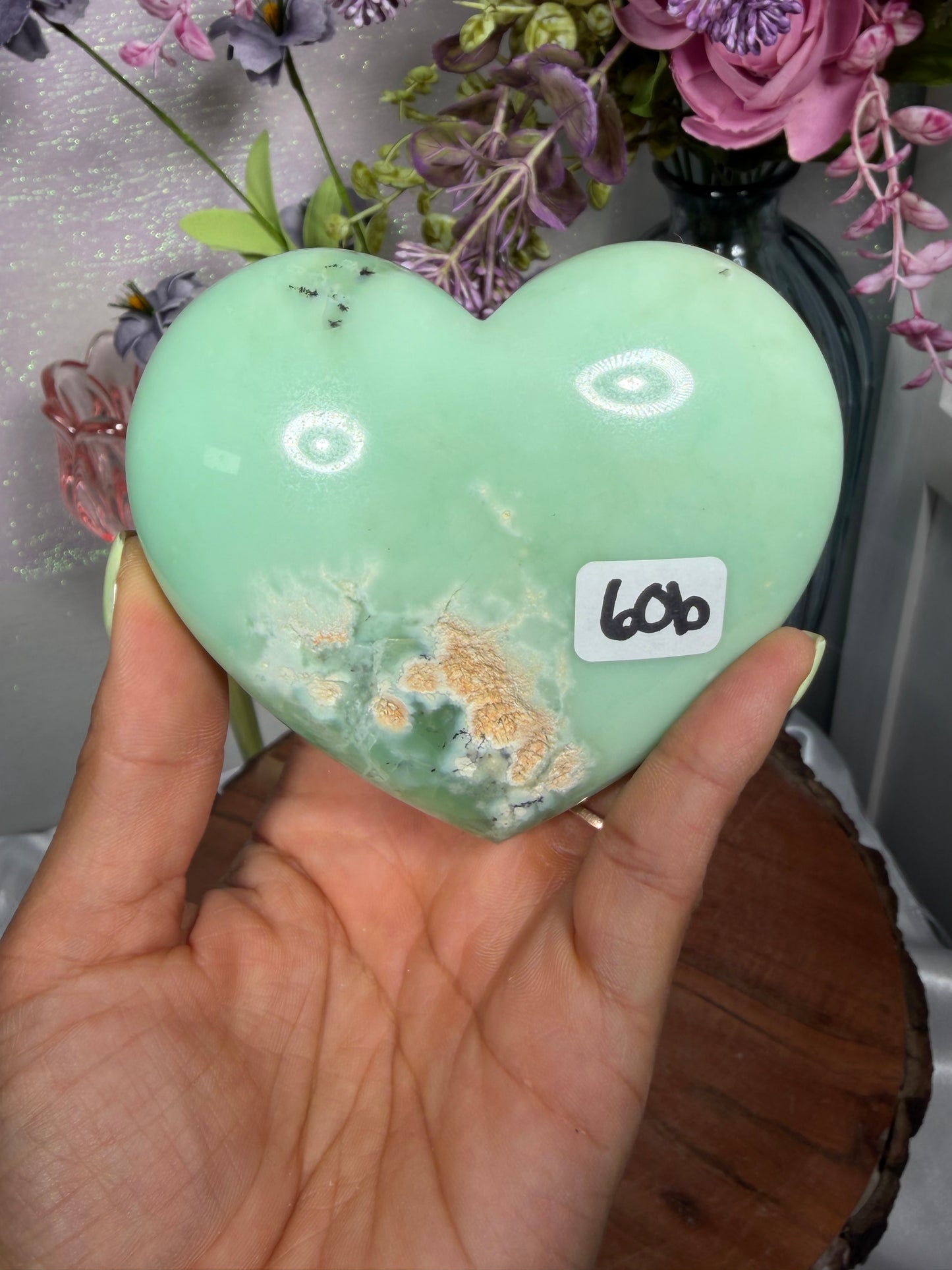 Chrysoprase Heart Indonesia 60b