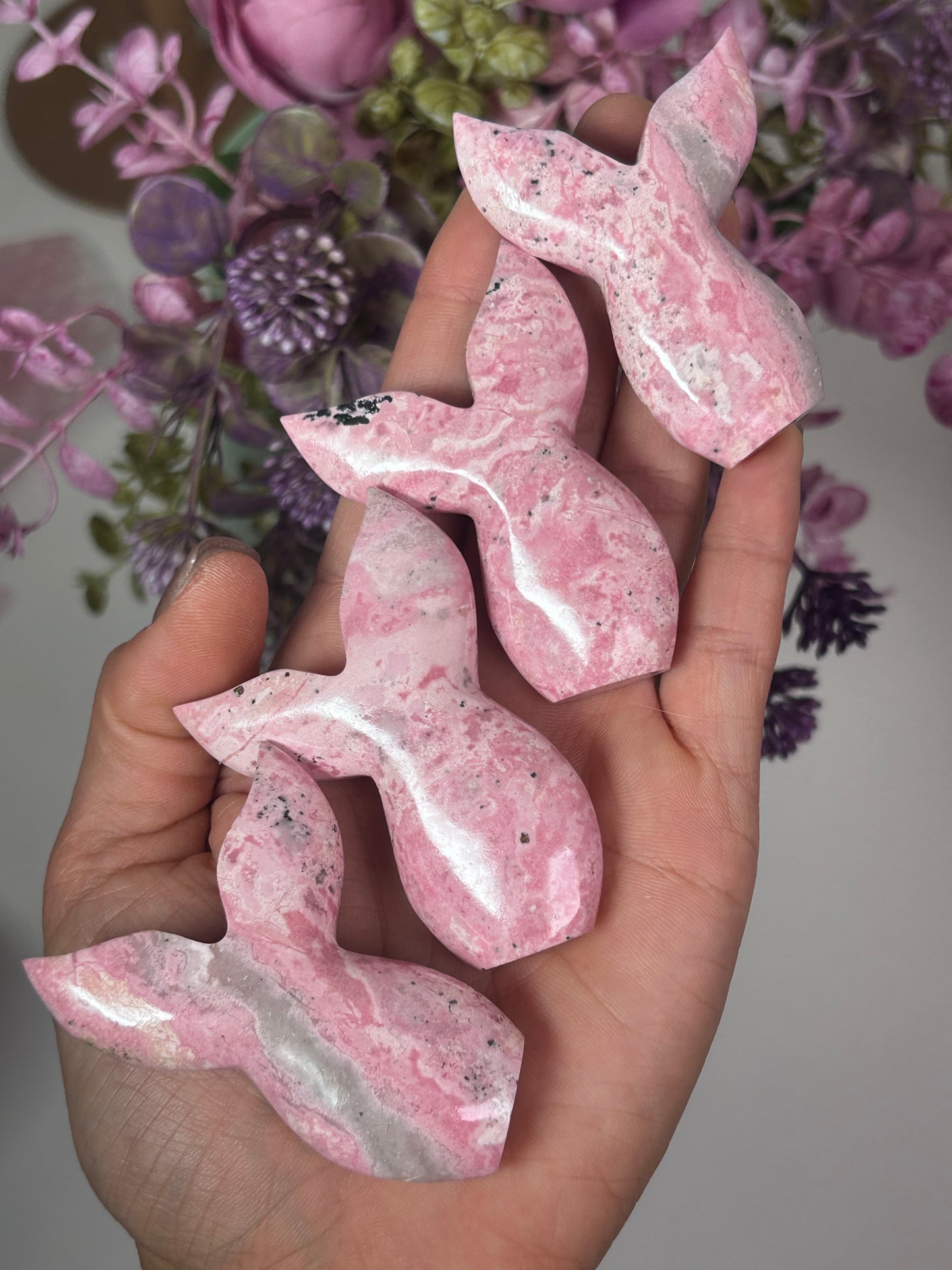 Rhodonite Mermaid Tail