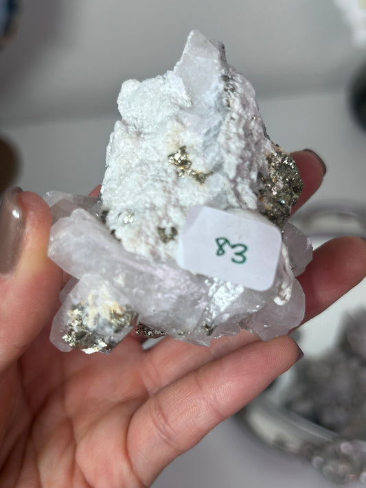 UV Reactive Calcite with Pyrite 83