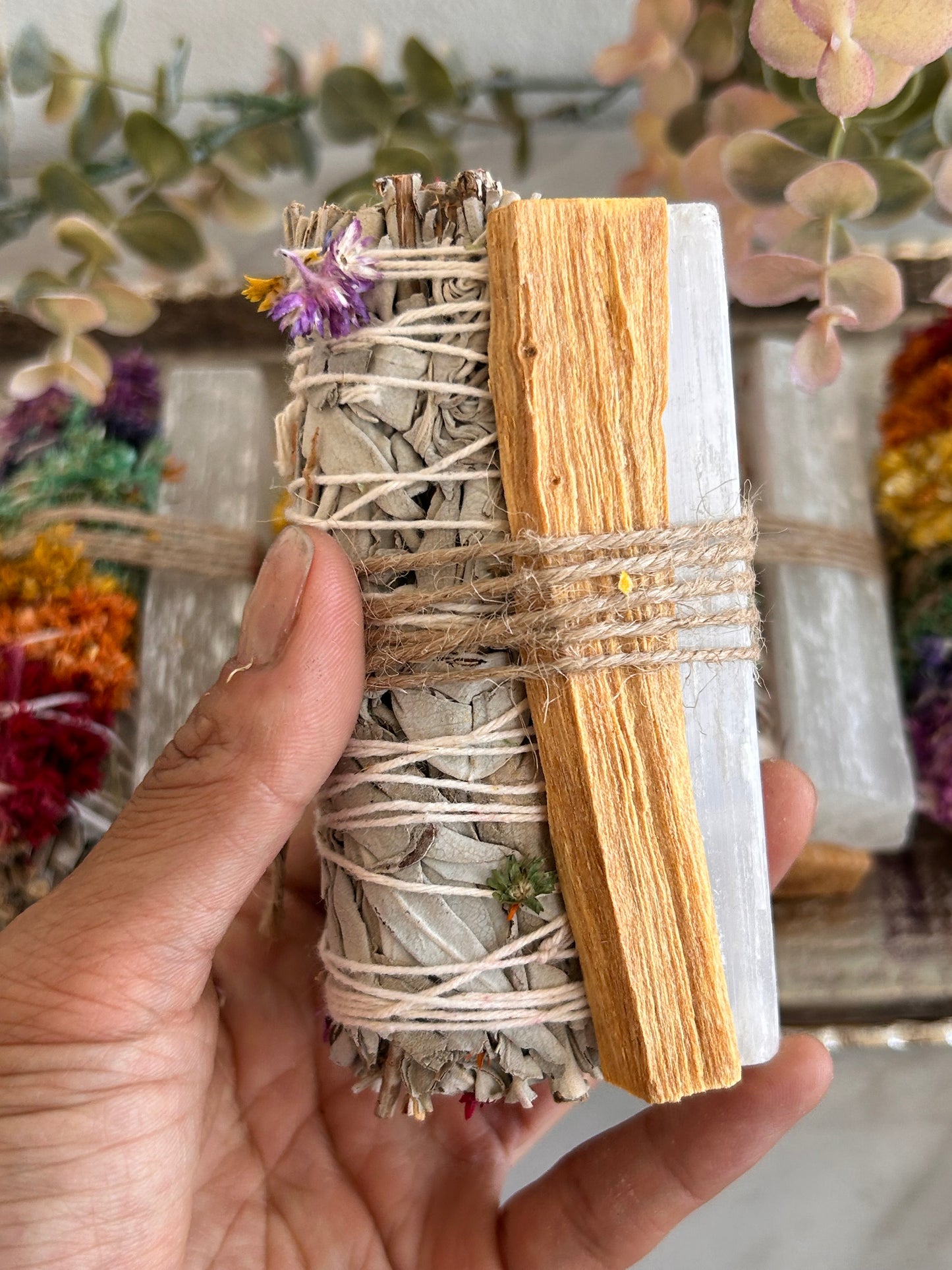 Chakra Sage and Selenite Bundle