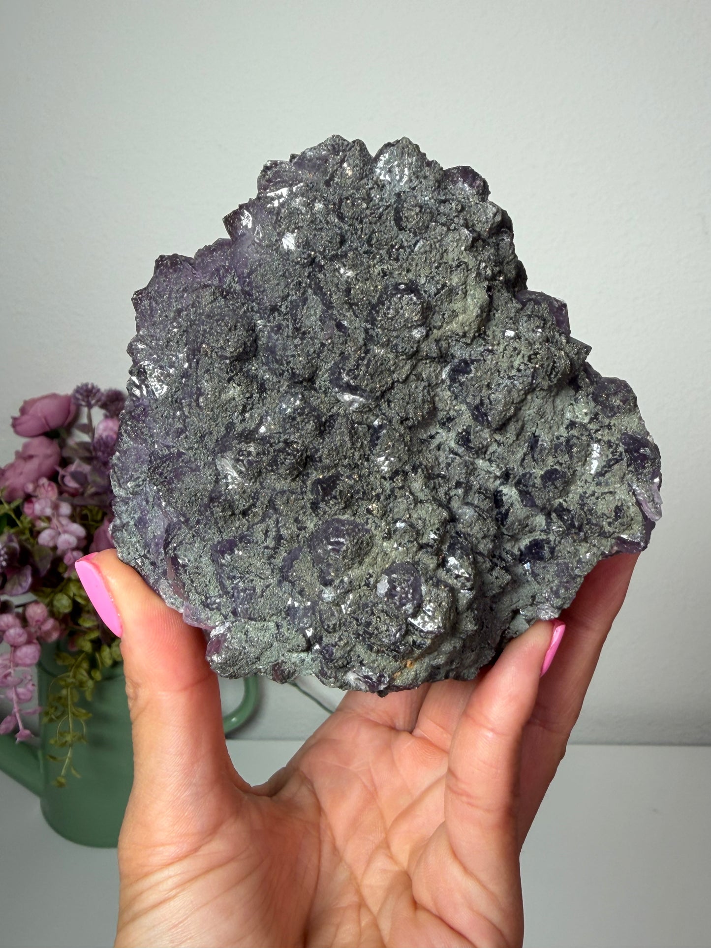 Amethyst and Fluorite with Galena and Pyrite 177