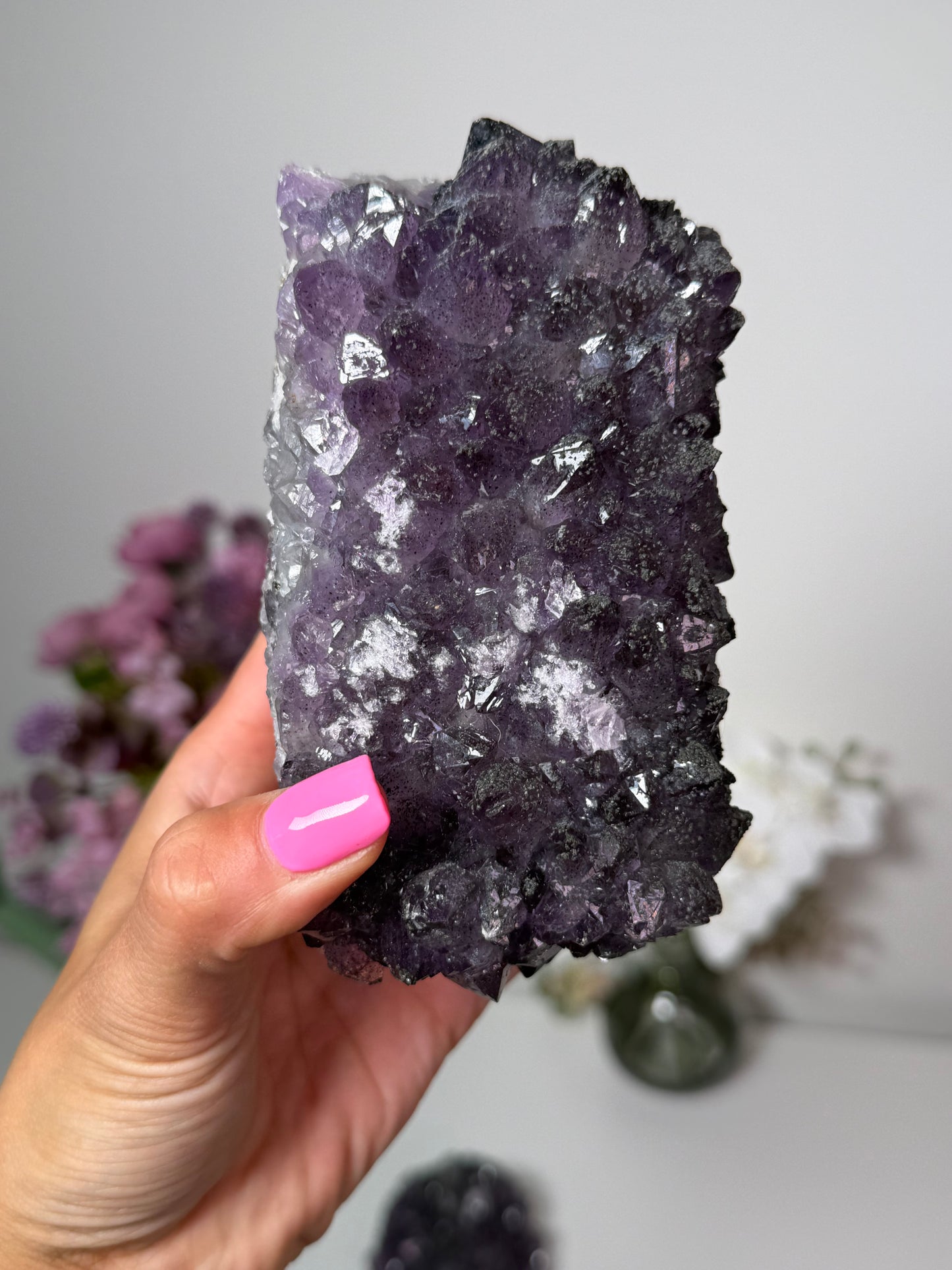 Amethyst and Fluorite with Galena and Pyrite 198