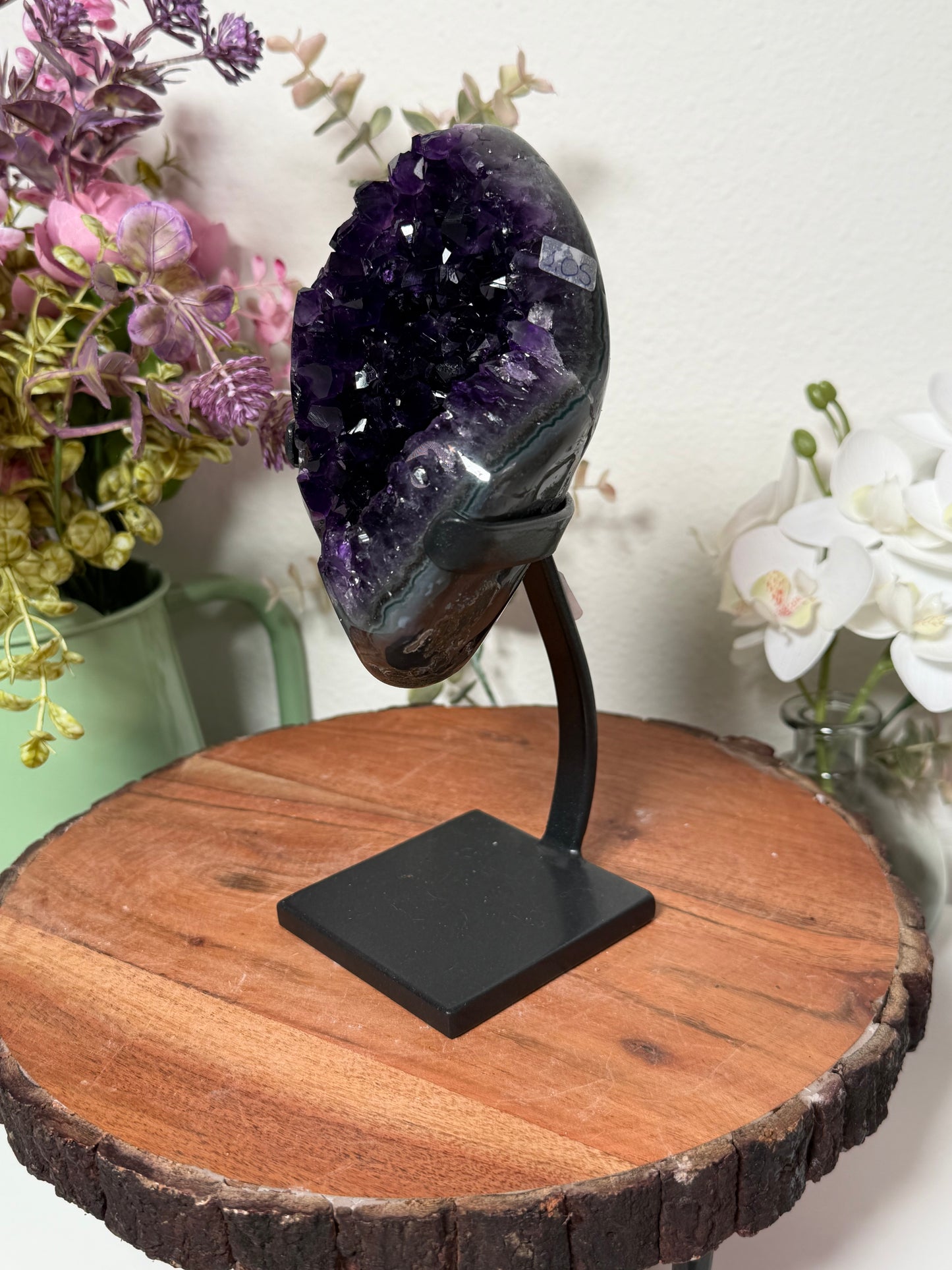 Purple Amethyst on custom stand 144