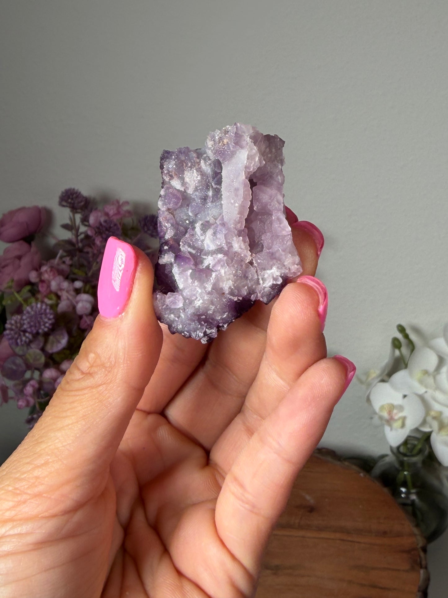 Tombstone AZ, Purple Fluorite with Quartz Epimorphs 45