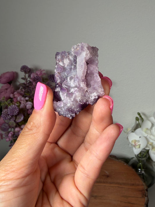 Tombstone AZ, Purple Fluorite with Quartz Epimorphs 45