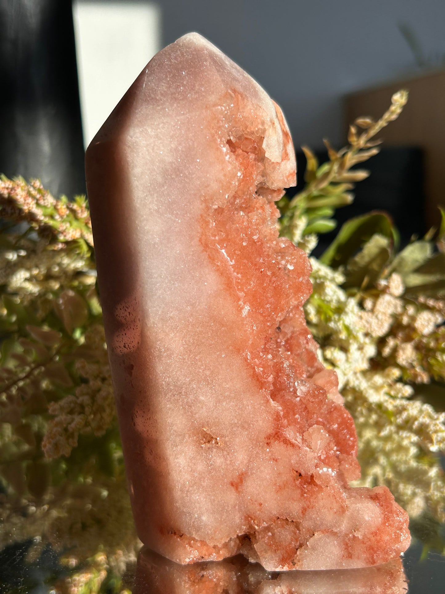 Pink Amethyst Druzy Statement Piece