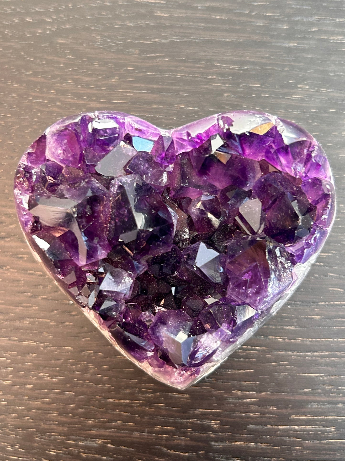 Amethyst Heart w\ stand