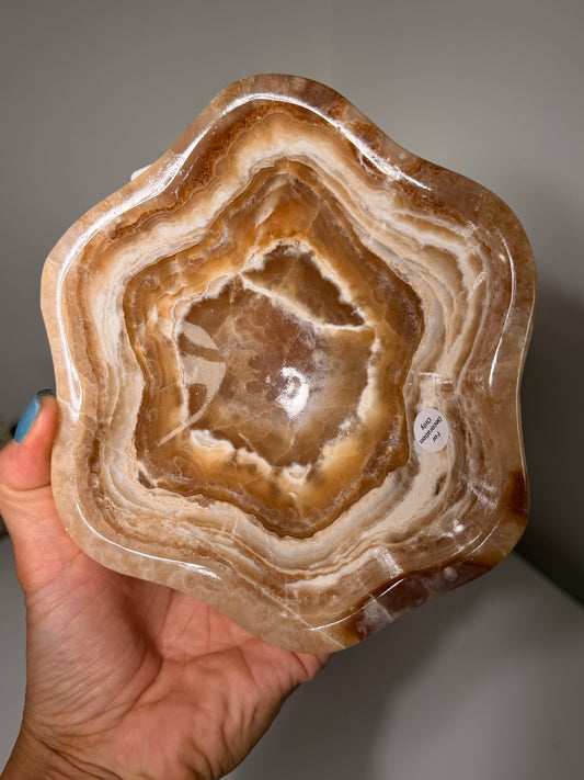 Chocolate Calcite Bowl