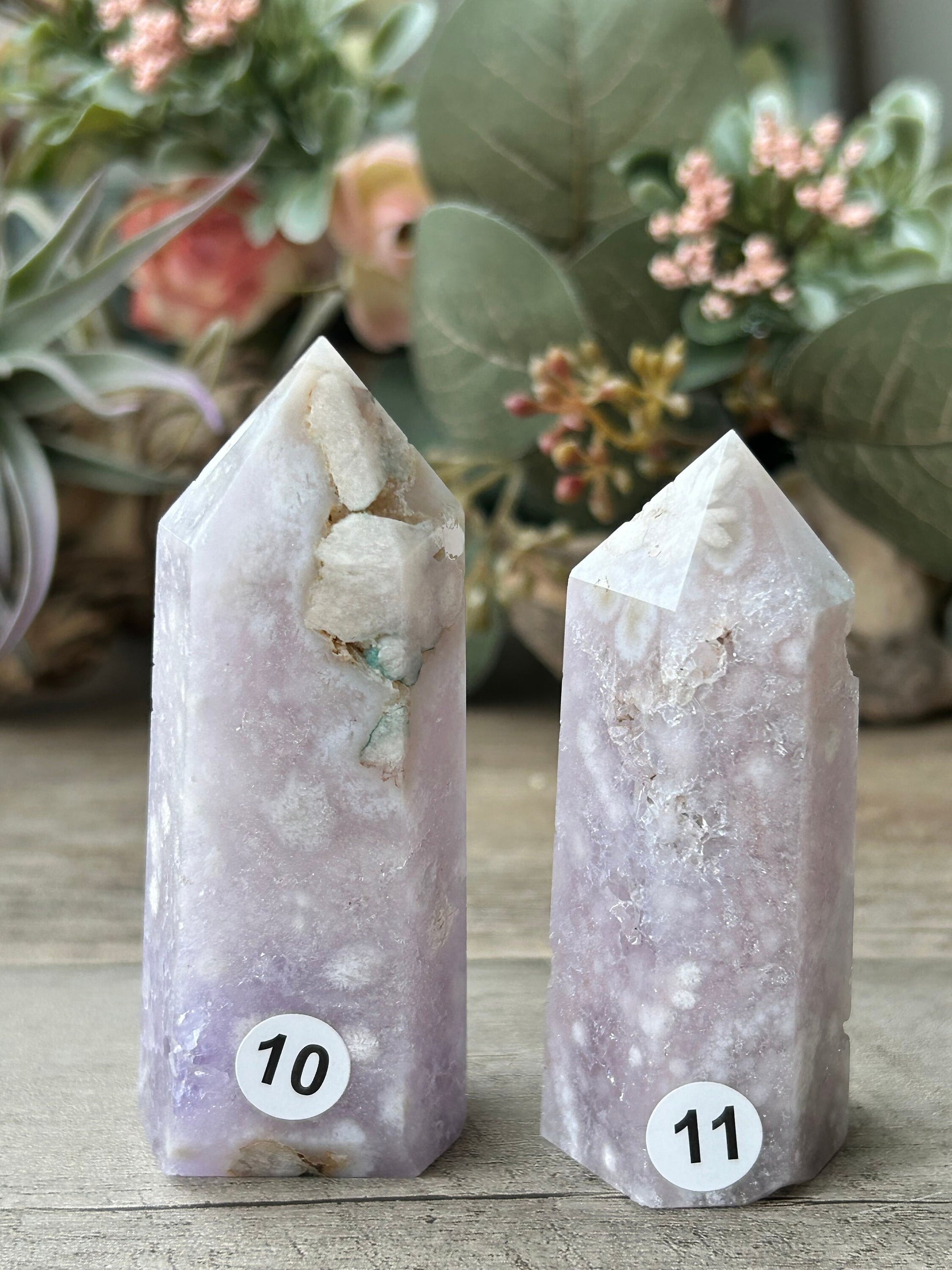 YOU CHOOSE | Pink Amethyst Flower Agate Tower | Pink Amethyst | Flower Agate Quartz Tower | Flower Agate | Natural Healing Crystals-Crystal Towers-Pink Amethyst, Flower Agate, Quartz