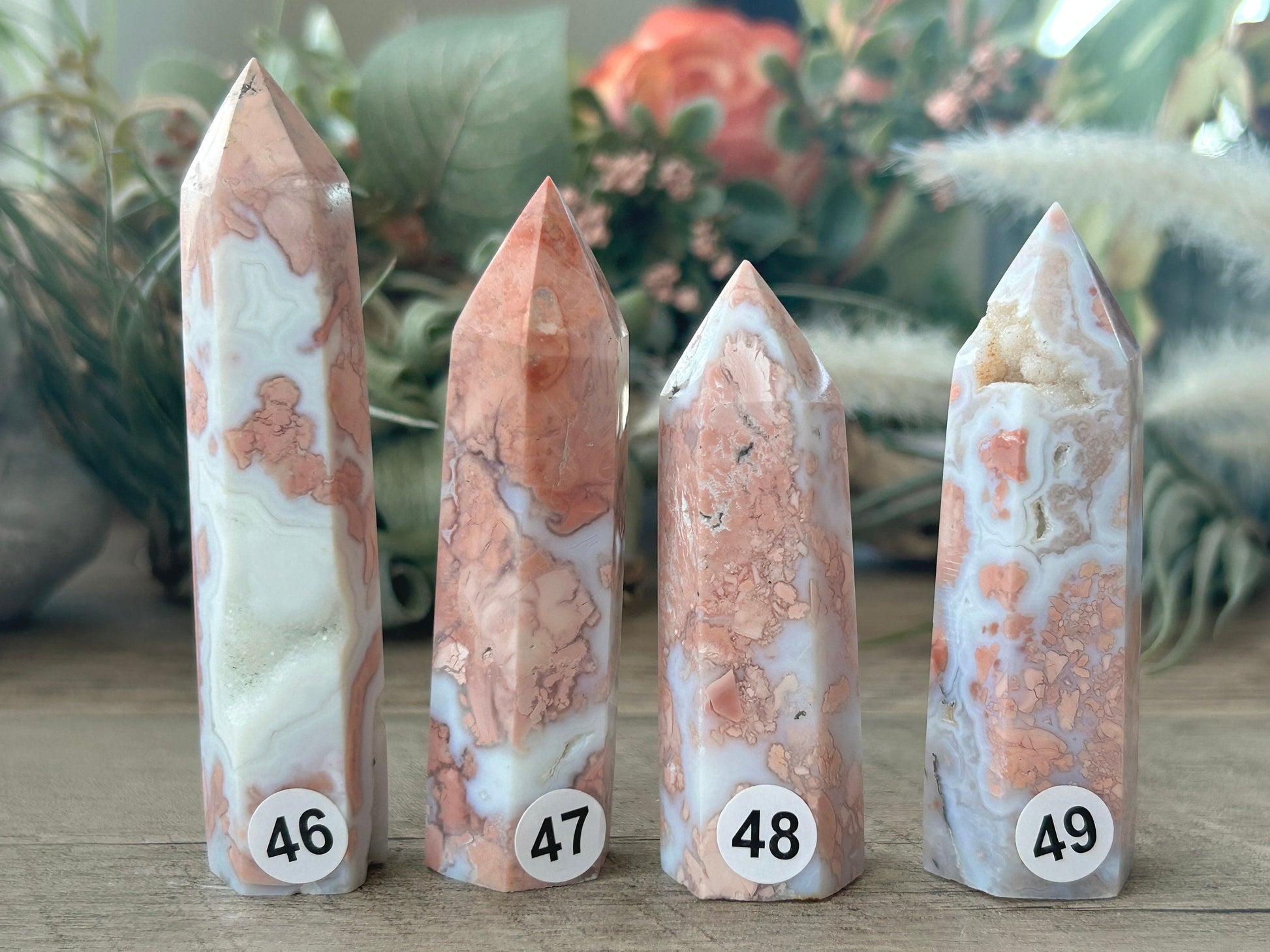 Super Pink Agate Tower | Druzy Pink Agate Crystal Tower| Pink Agate Point | Pink Agate | Natural Healing Crystals | Crystal Gifts-Crystal Towers-Pink Agate