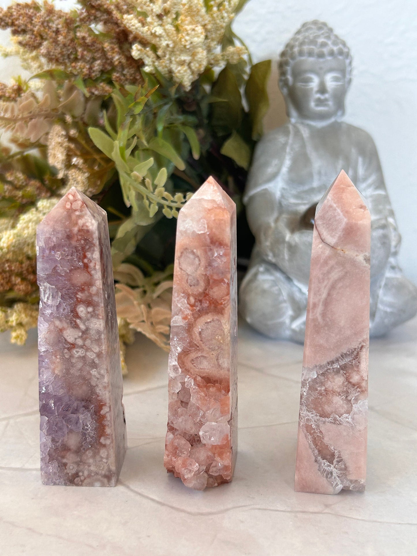 Stunning High Quality/ Grade AAA Pink and Purple Amethyst Flower Agate Tower | Pink Amethyst Flower Agate Tower | Crystal Gift-Crystal Towers-pink amethyst, flower agate, purple amethyst