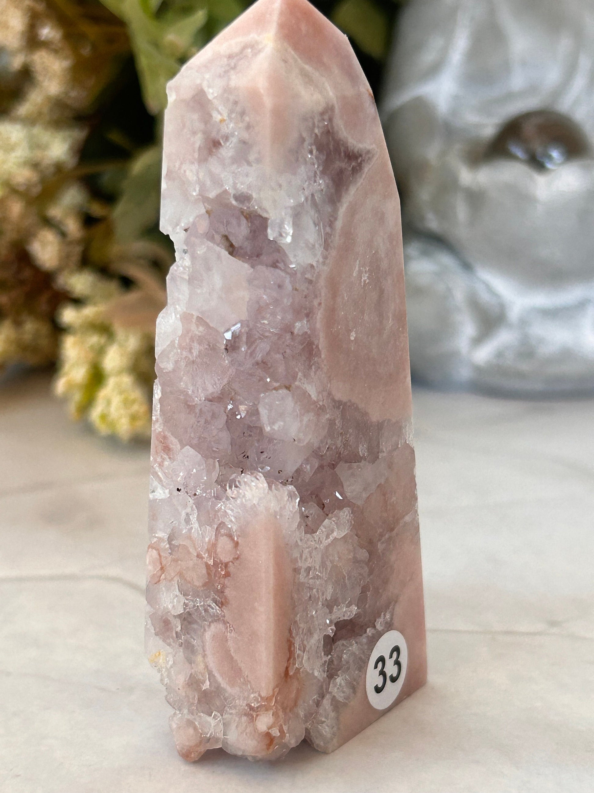 Stunning High Quality/ Grade AAA Pink and Purple Amethyst Flower Agate Tower | Pink Amethyst Flower Agate Tower | Crystal Gift-Crystal Towers-pink amethyst, flower agate, purple amethyst