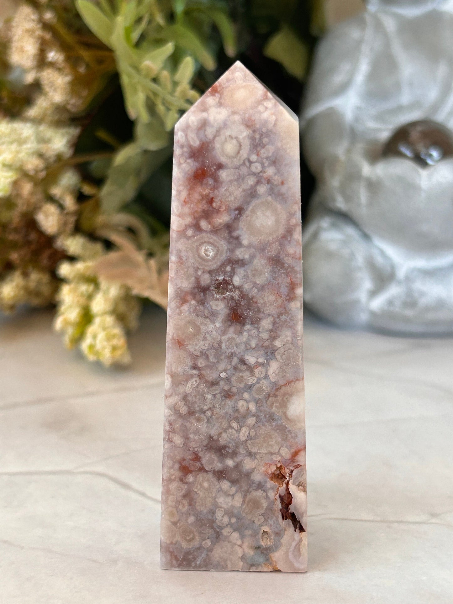 Stunning High Quality/ Grade AAA Pink and Purple Amethyst Flower Agate Tower | Pink Amethyst Flower Agate Tower | Crystal Gift-Crystal Towers-pink amethyst, flower agate, purple amethyst