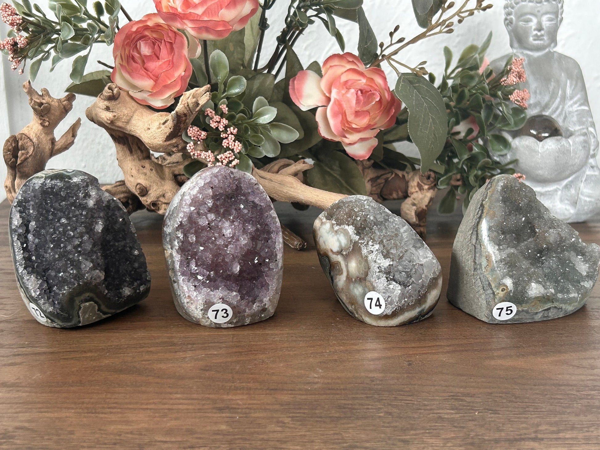 Beautiful Sugar Rainbow Amethyst Cut Base | Rainbow Amethyst | Cut Base Amethyst | Healing Crystals| Spiritual Home Decor | Crystal Gifts-Cluster/Geode Towers-rainbow amethyst