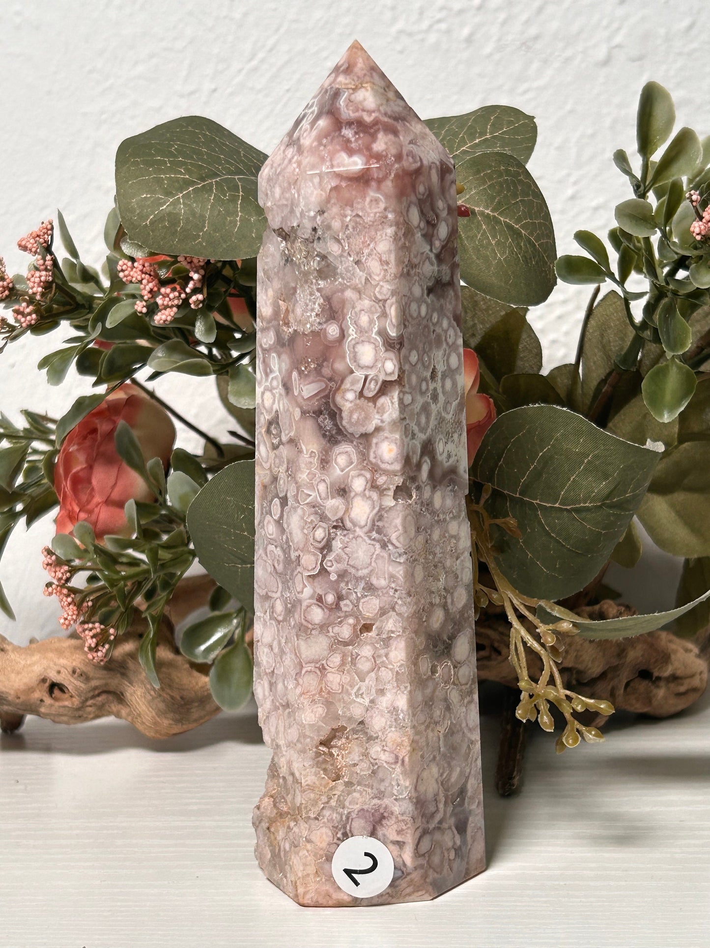 Gorgeous Druzy Pink Amethyst Flower Agate Tower | Purple Amethyst Flower Agate | Flower Agate Tower | Crystal Gift | Natural Healing Crystal