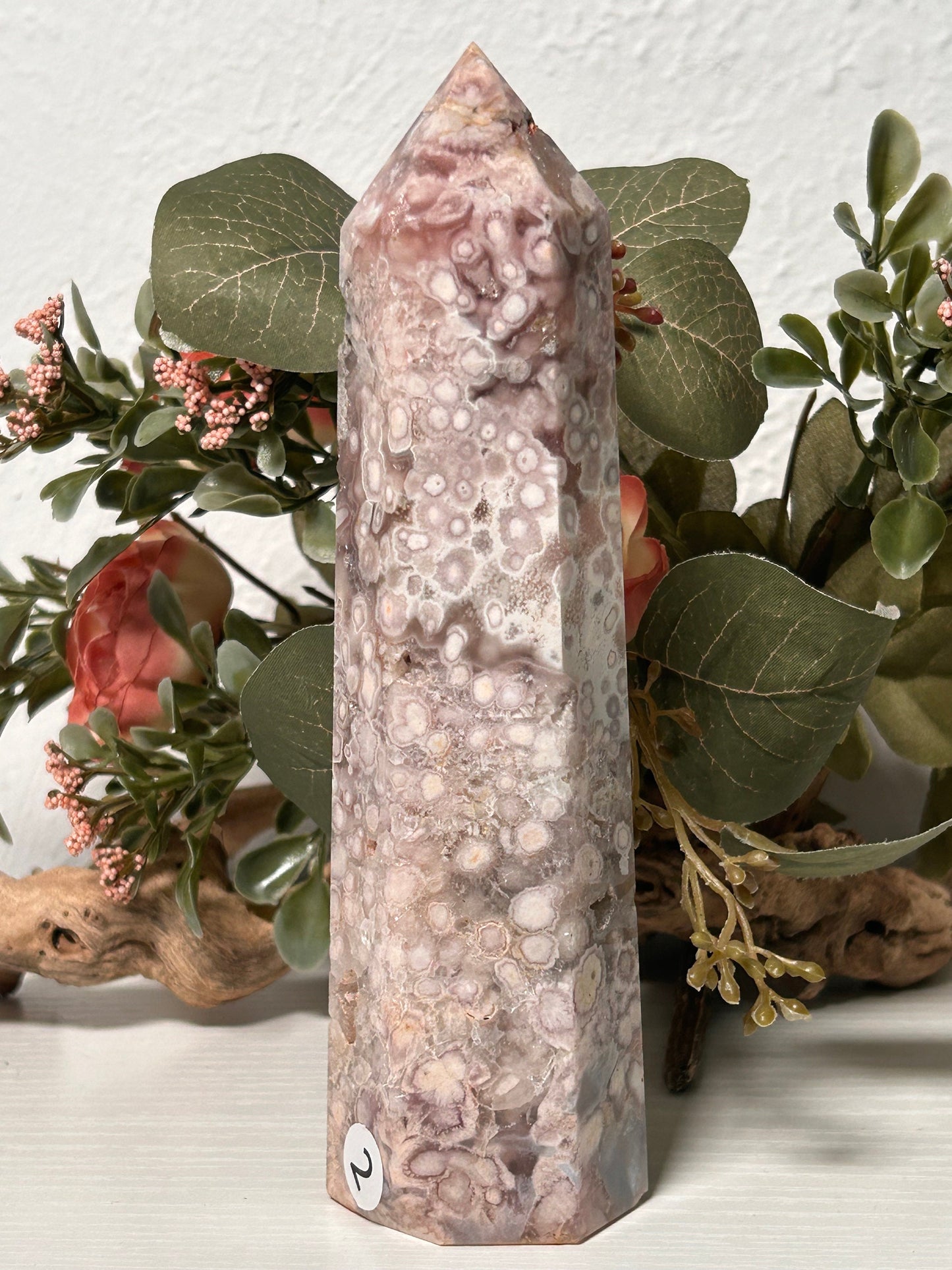 Gorgeous Druzy Pink Amethyst Flower Agate Tower | Purple Amethyst Flower Agate | Flower Agate Tower | Crystal Gift | Natural Healing Crystal