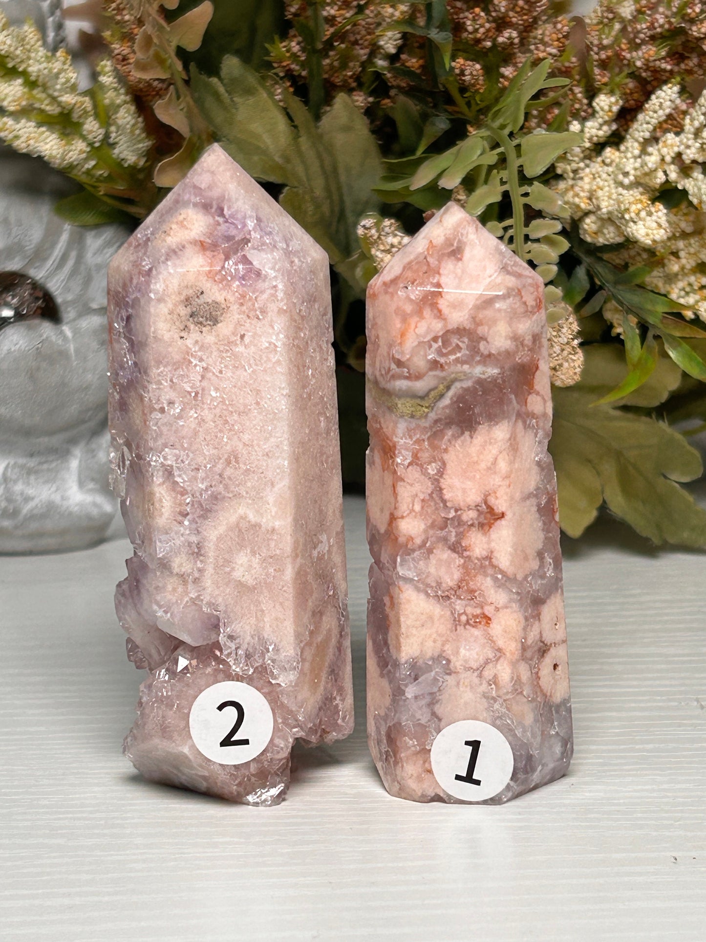 Stunning Druzy Pink Amethyst Flower Agate Towers | Flower Agate Tower | Purple Amethyst Flower Agate | Sakura Agate | Crystal Gifts