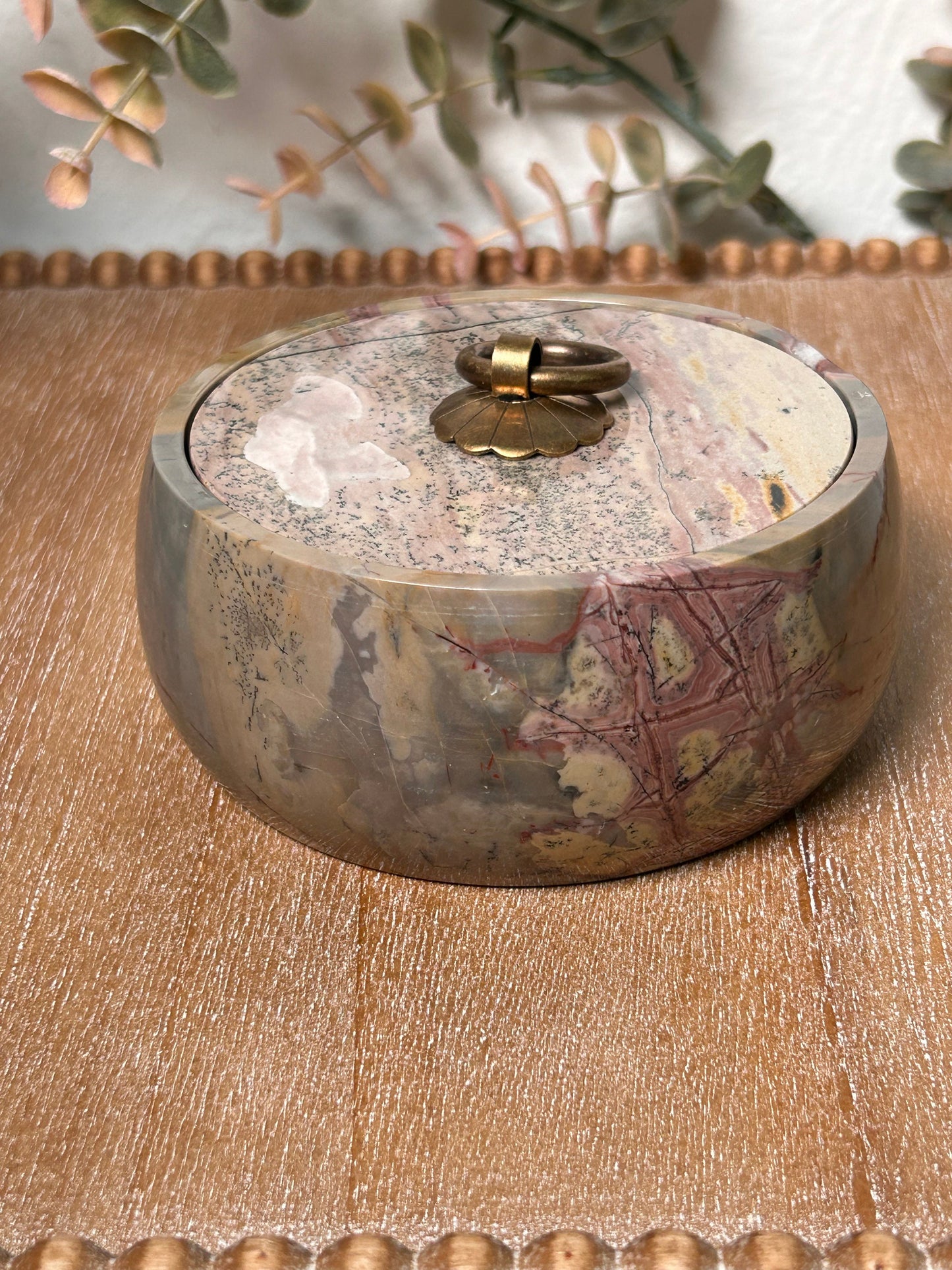 High Quality Picture Jasper Trinket Box | Picture Jasper Jewelry Box | Dendritic Jasper | Crystal Gifts | Crystal Healing | Home Decor-Bowls, Mini Dishes-Picture Jasper