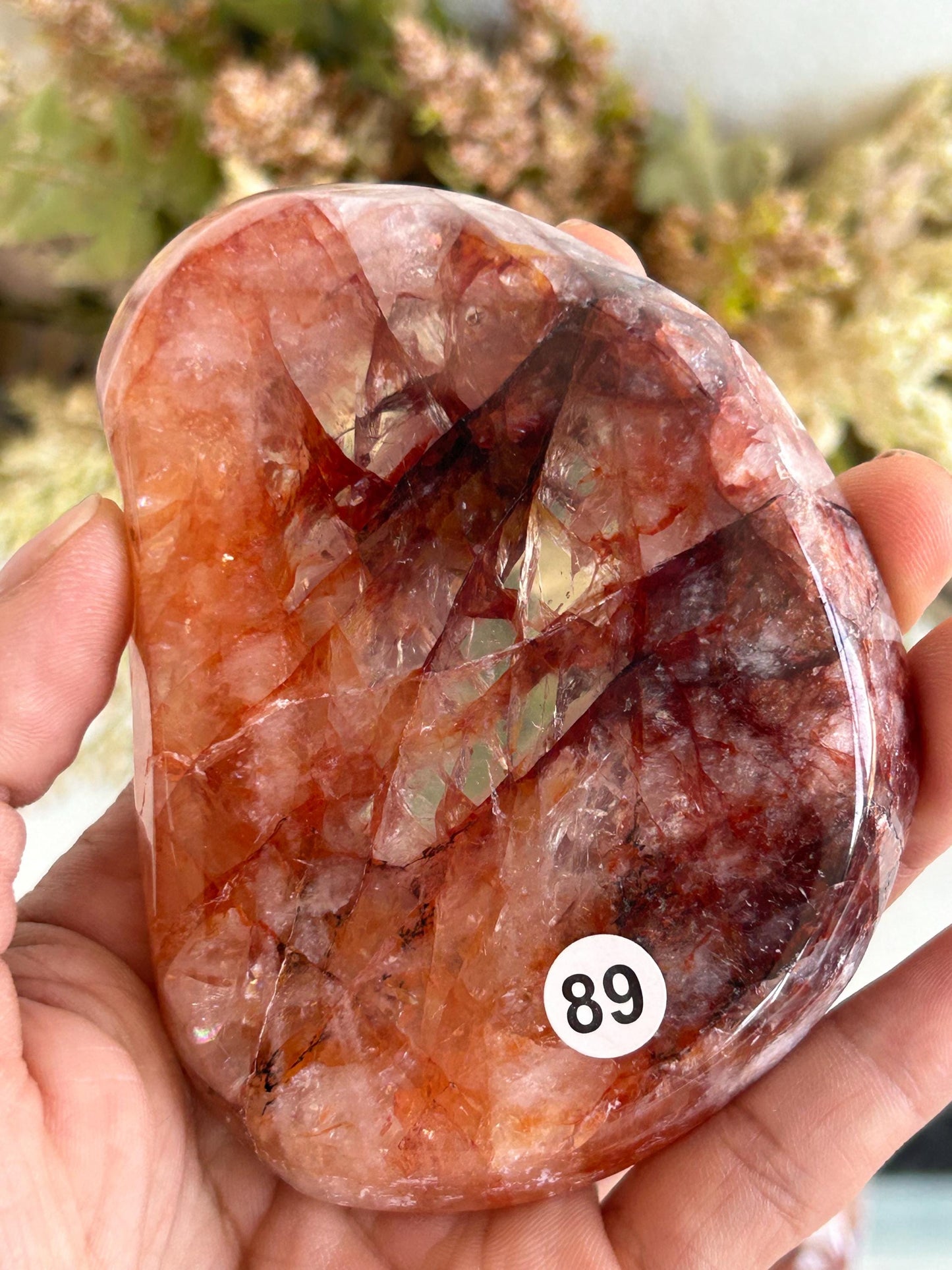 High Quality Fire Quartz Ring Dish | Crystal Bowl | Red Hematoid | Healing Crystal | Meditation | Reiki Crystals | Home Decor | Crystal Gift-Bowls, Mini Dishes-Red Hematoid Quartz, Fire Quartz