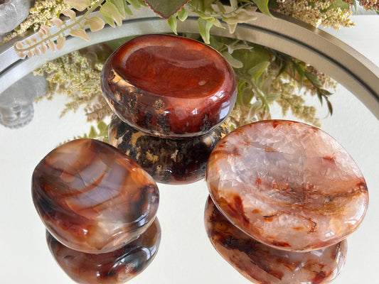 AAA Grade Carnelian Agate Crystal Bowl From Madagascar | Polished Crystal Dish | Carnelian Agate | Home Decor | Crystal Gift | Crystal Bowl-Bowls, Mini Dishes-Carnelian, Quartz