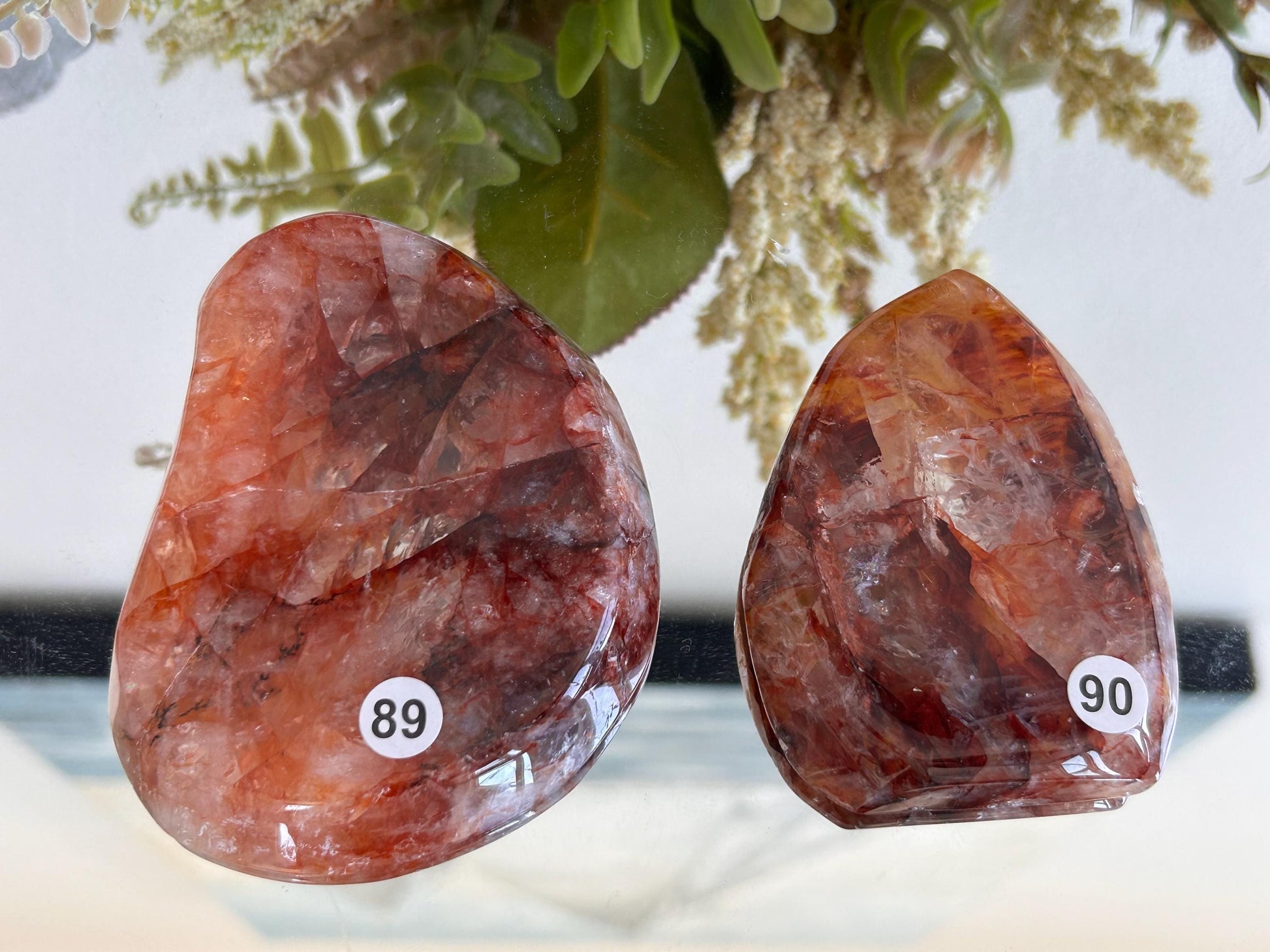 High Quality Fire Quartz Ring Dish | Crystal Bowl | Red Hematoid | Healing Crystal | Meditation | Reiki Crystals | Home Decor | Crystal Gift-Bowls, Mini Dishes-Red Hematoid Quartz, Fire Quartz