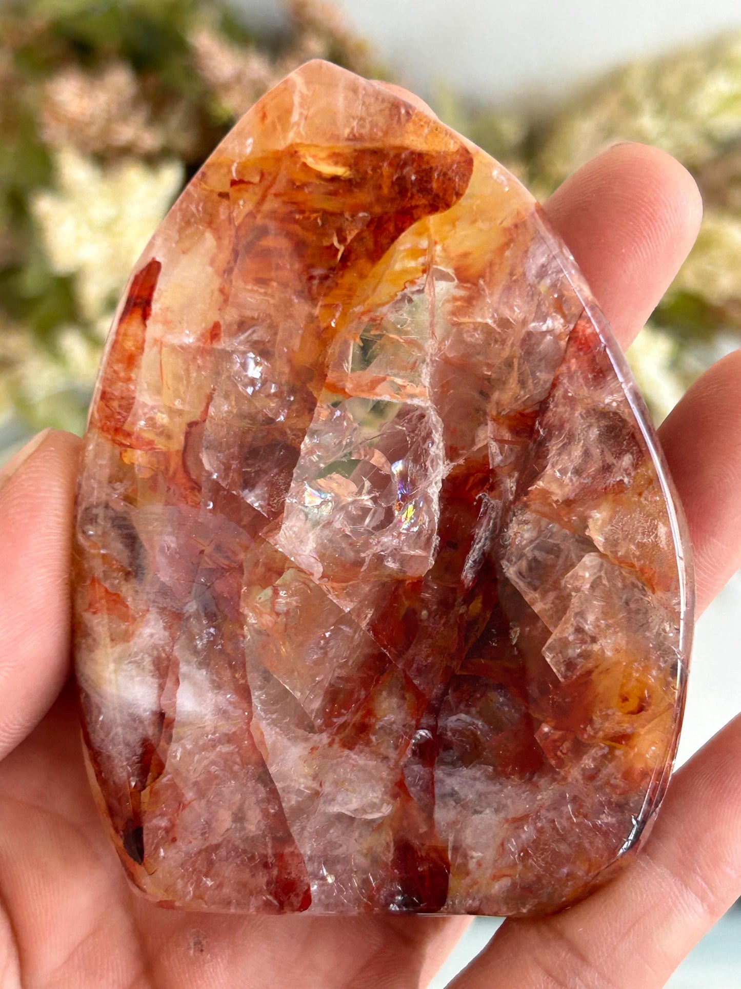 High Quality Fire Quartz Ring Dish | Crystal Bowl | Red Hematoid | Healing Crystal | Meditation | Reiki Crystals | Home Decor | Crystal Gift-Bowls, Mini Dishes-Red Hematoid Quartz, Fire Quartz