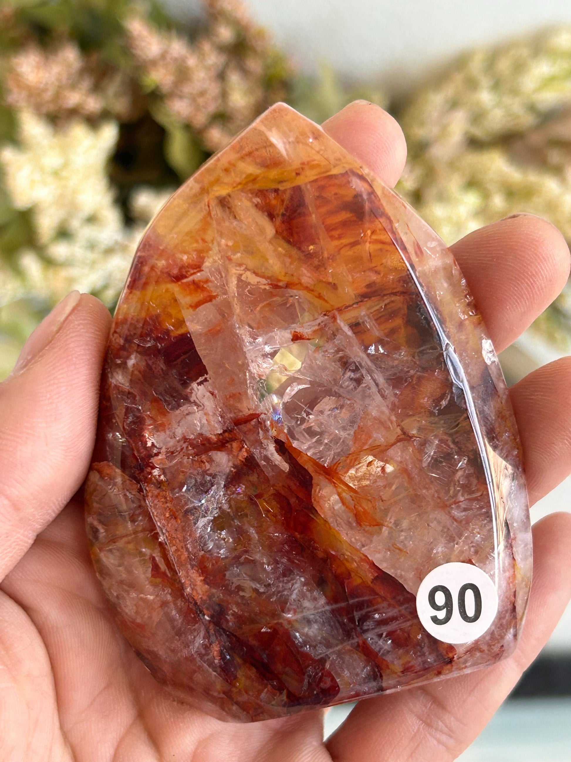 High Quality Fire Quartz Ring Dish | Crystal Bowl | Red Hematoid | Healing Crystal | Meditation | Reiki Crystals | Home Decor | Crystal Gift-Bowls, Mini Dishes-Red Hematoid Quartz, Fire Quartz