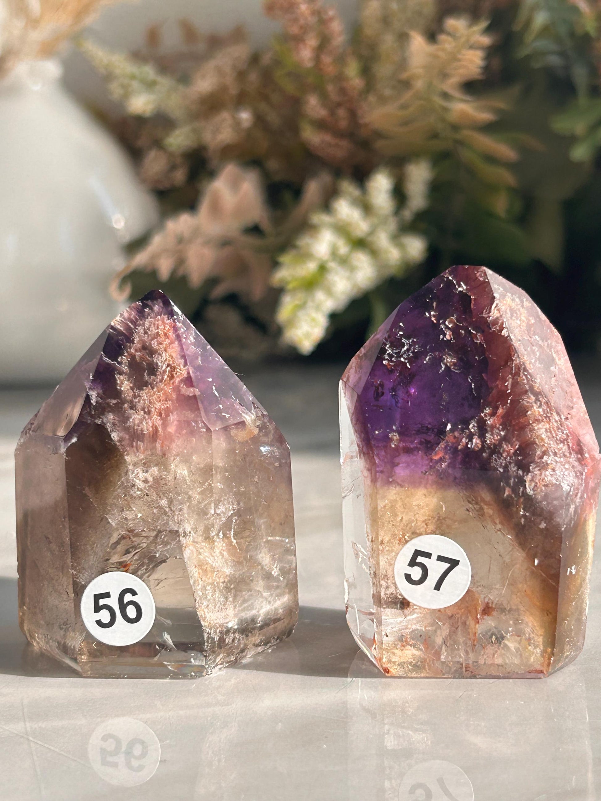 AAA Quality Dream Coat Ametrine Tower | Amethyst from Brazil | Amethyst Citrine Tower | Crystal Gift | Home Decor | Natural Healing Crystal-Crystal Towers-citrine, amethyst