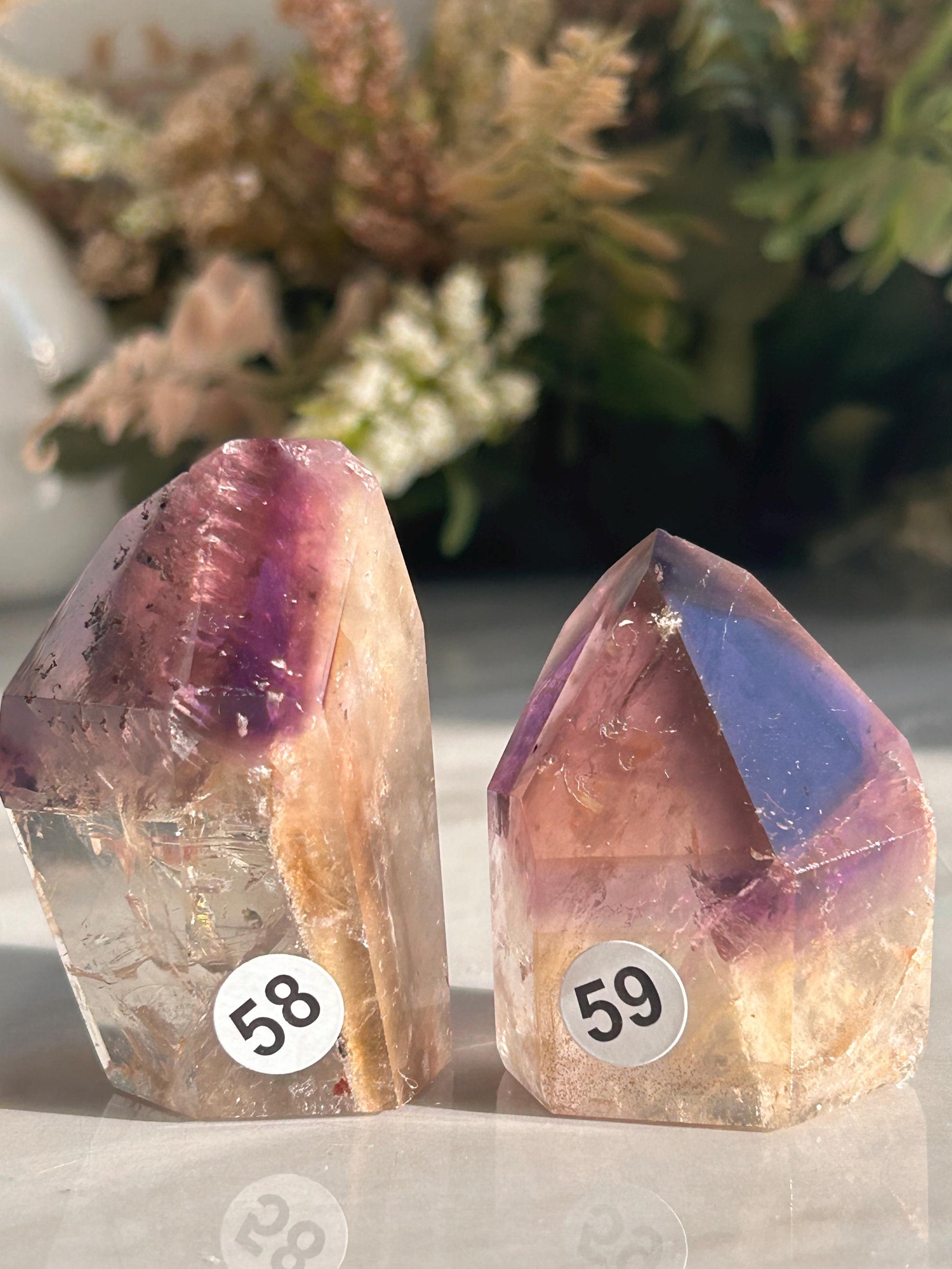 AAA Quality Dream Coat Ametrine Tower | Amethyst from Brazil | Amethyst Citrine Tower | Crystal Gift | Home Decor | Natural Healing Crystal-Crystal Towers-citrine, amethyst