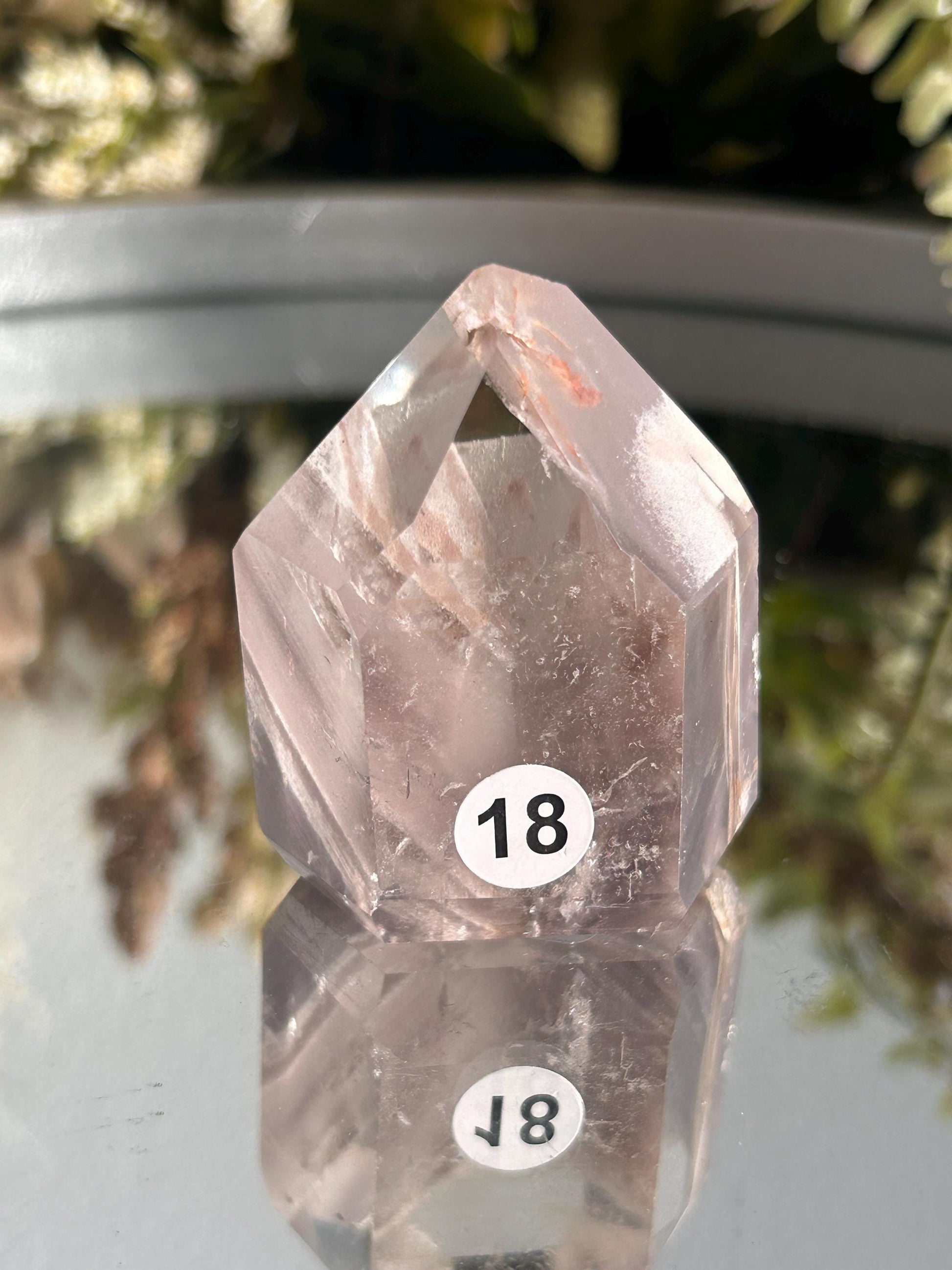 AAA Quality Pink Lithium Quartz Point | Lithium Phantom Quartz Crystal Tower | Crystal Gift | Home Decor | Natural Healing Crystal-Crystal Towers-Pink Lithium Quartz