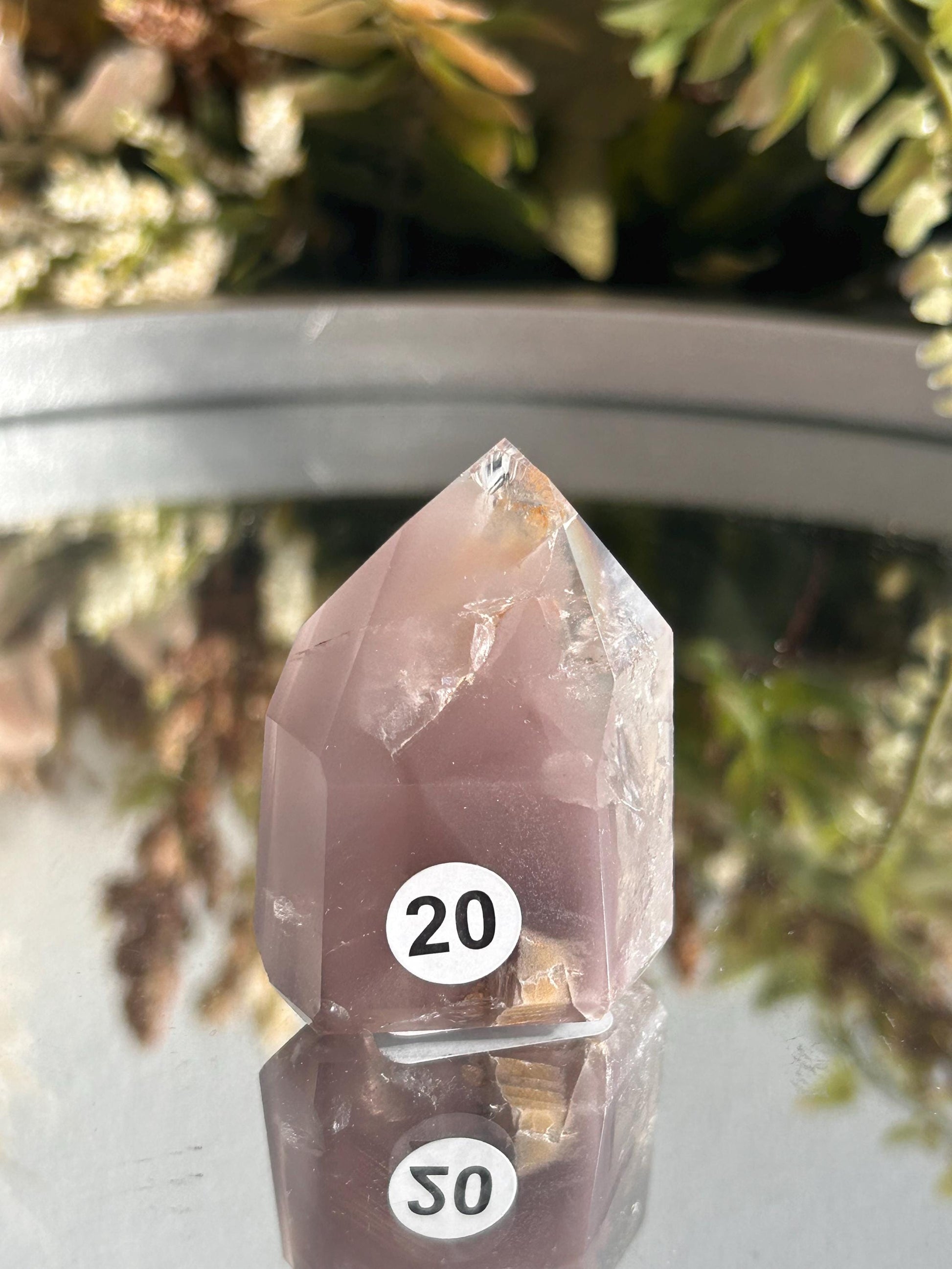 AAA Quality Pink Lithium Quartz Point | Lithium Phantom Quartz Crystal Tower | Crystal Gift | Home Decor | Natural Healing Crystal-Crystal Towers-Pink Lithium Quartz