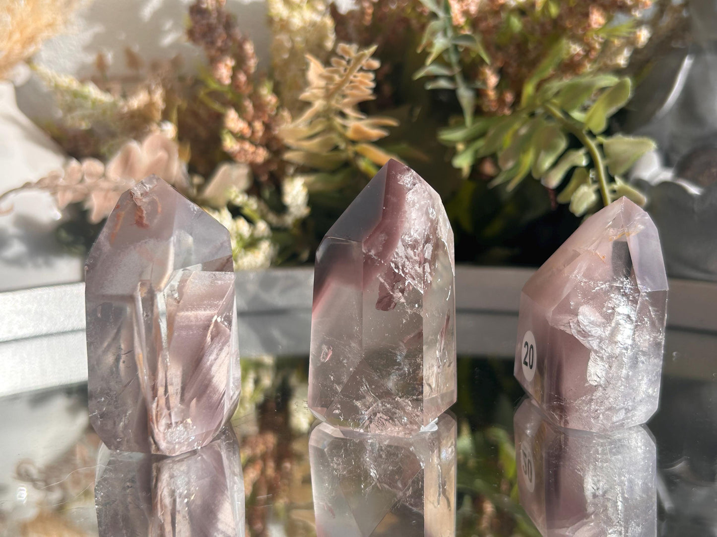 AAA Quality Pink Lithium Quartz Point | Lithium Phantom Quartz Crystal Tower | Crystal Gift | Home Decor | Natural Healing Crystal-Crystal Towers-Pink Lithium Quartz