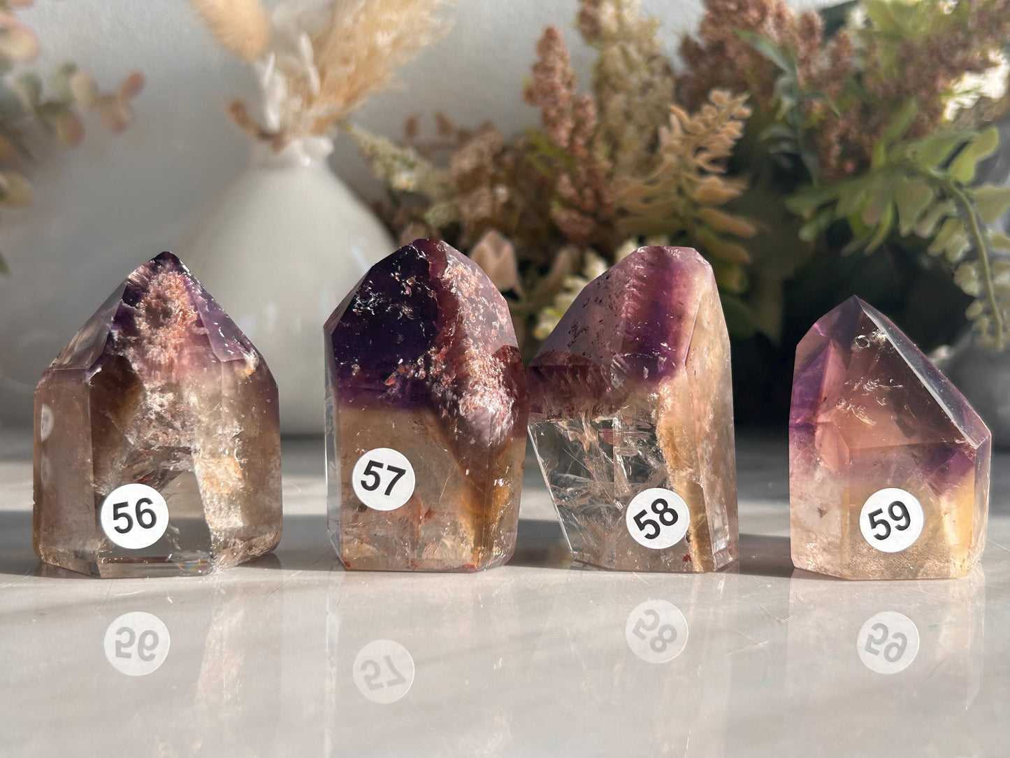 AAA Quality Dream Coat Ametrine Tower | Amethyst from Brazil | Amethyst Citrine Tower | Crystal Gift | Home Decor | Natural Healing Crystal-Crystal Towers-citrine, amethyst