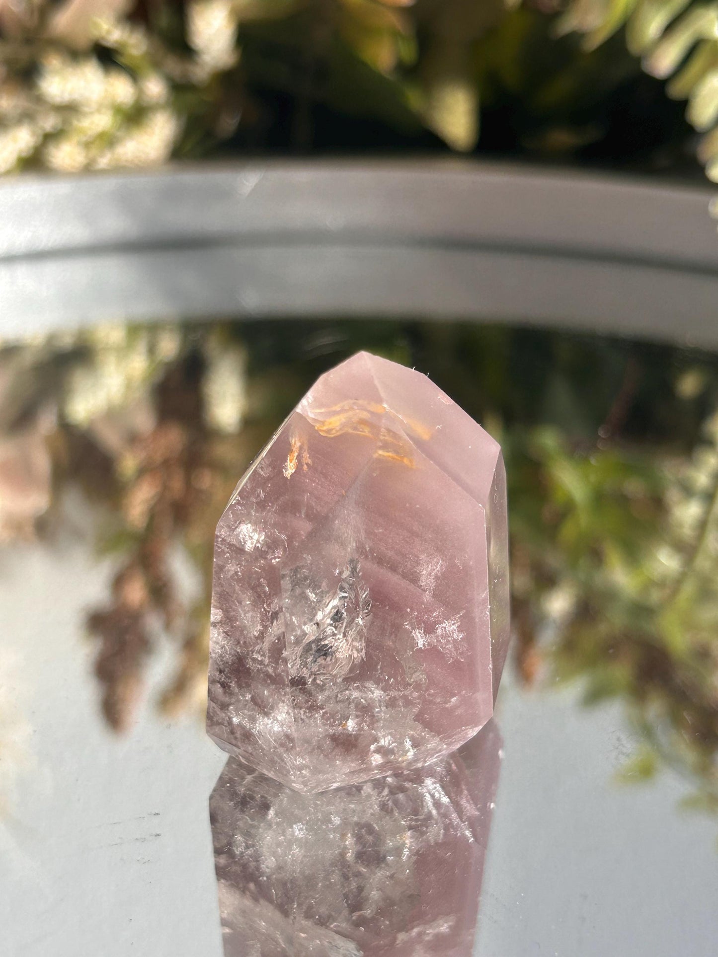 AAA Quality Pink Lithium Quartz Point | Lithium Phantom Quartz Crystal Tower | Crystal Gift | Home Decor | Natural Healing Crystal-Crystal Towers-Pink Lithium Quartz