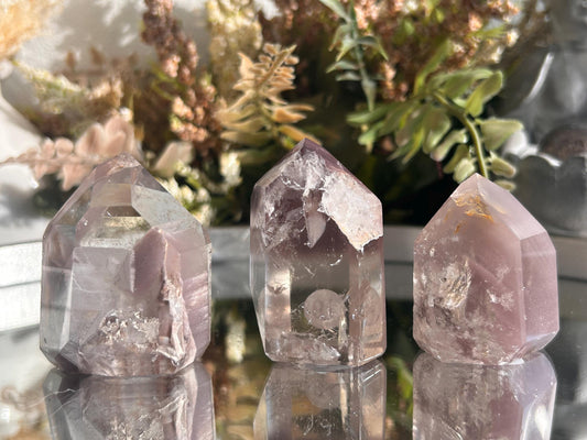 AAA Quality Pink Lithium Quartz Point | Lithium Phantom Quartz Crystal Tower | Crystal Gift | Home Decor | Natural Healing Crystal-Crystal Towers-Pink Lithium Quartz