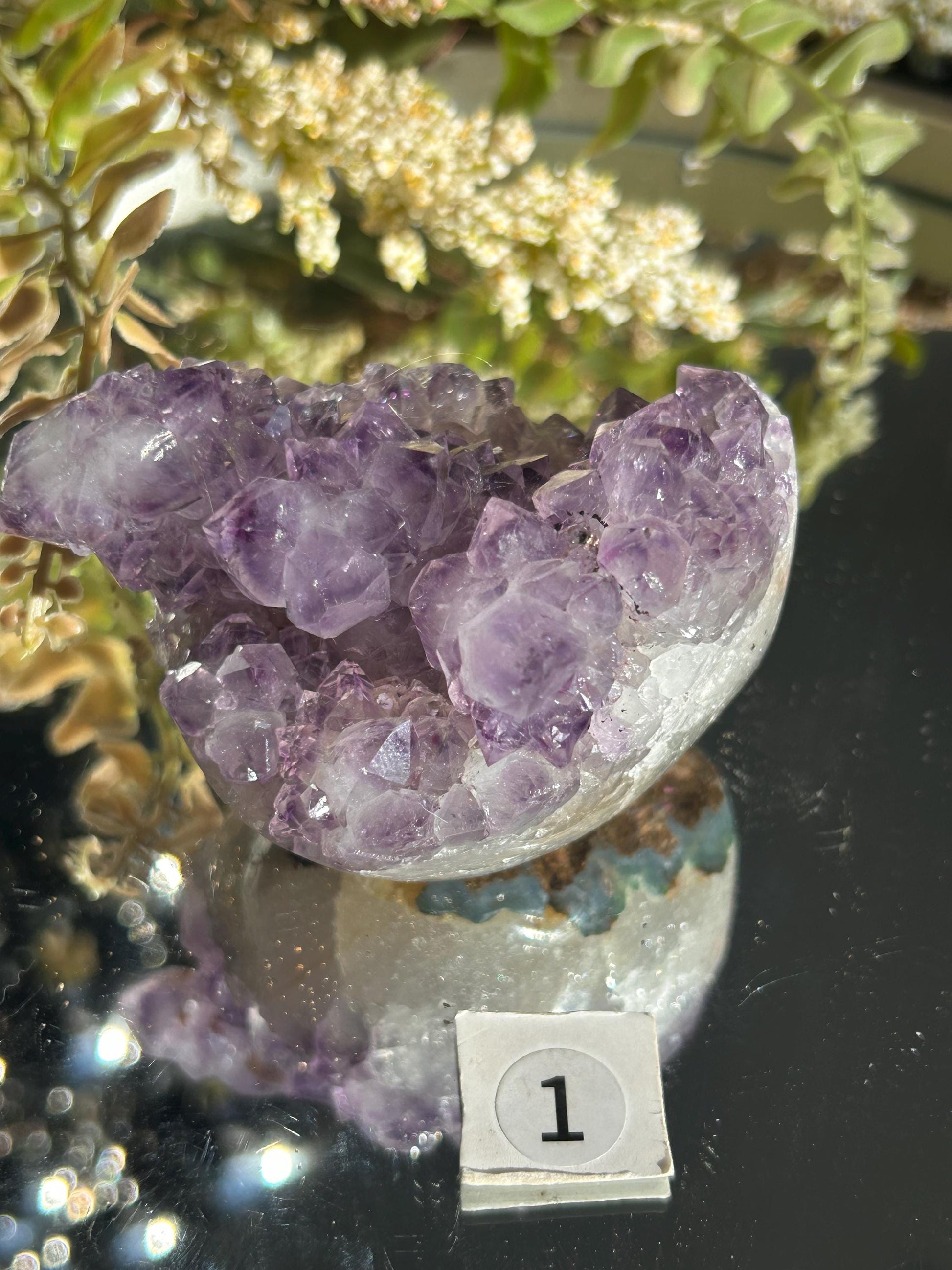 Uruguay Amethyst Specimen Geode | Mineral Specimens | Amethyst Formations | Uruguayan Amethyst | Healing Crystal | Home Decor | Crystal Gift-Raw Crystal Specimens-amethyst