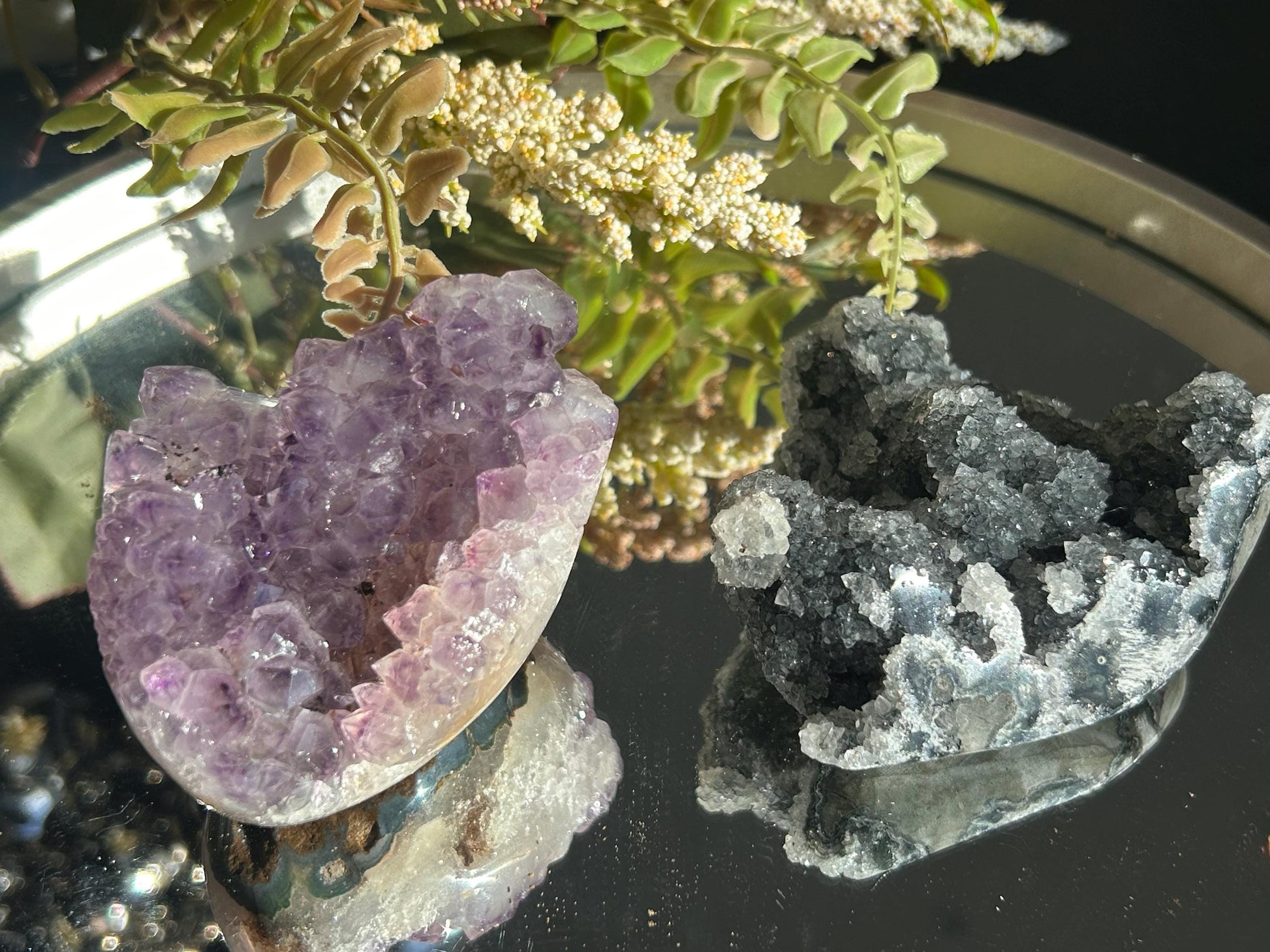 Uruguay Amethyst Specimen Geode | Mineral Specimens | Amethyst Formations | Uruguayan Amethyst | Healing Crystal | Home Decor | Crystal Gift-Raw Crystal Specimens-amethyst