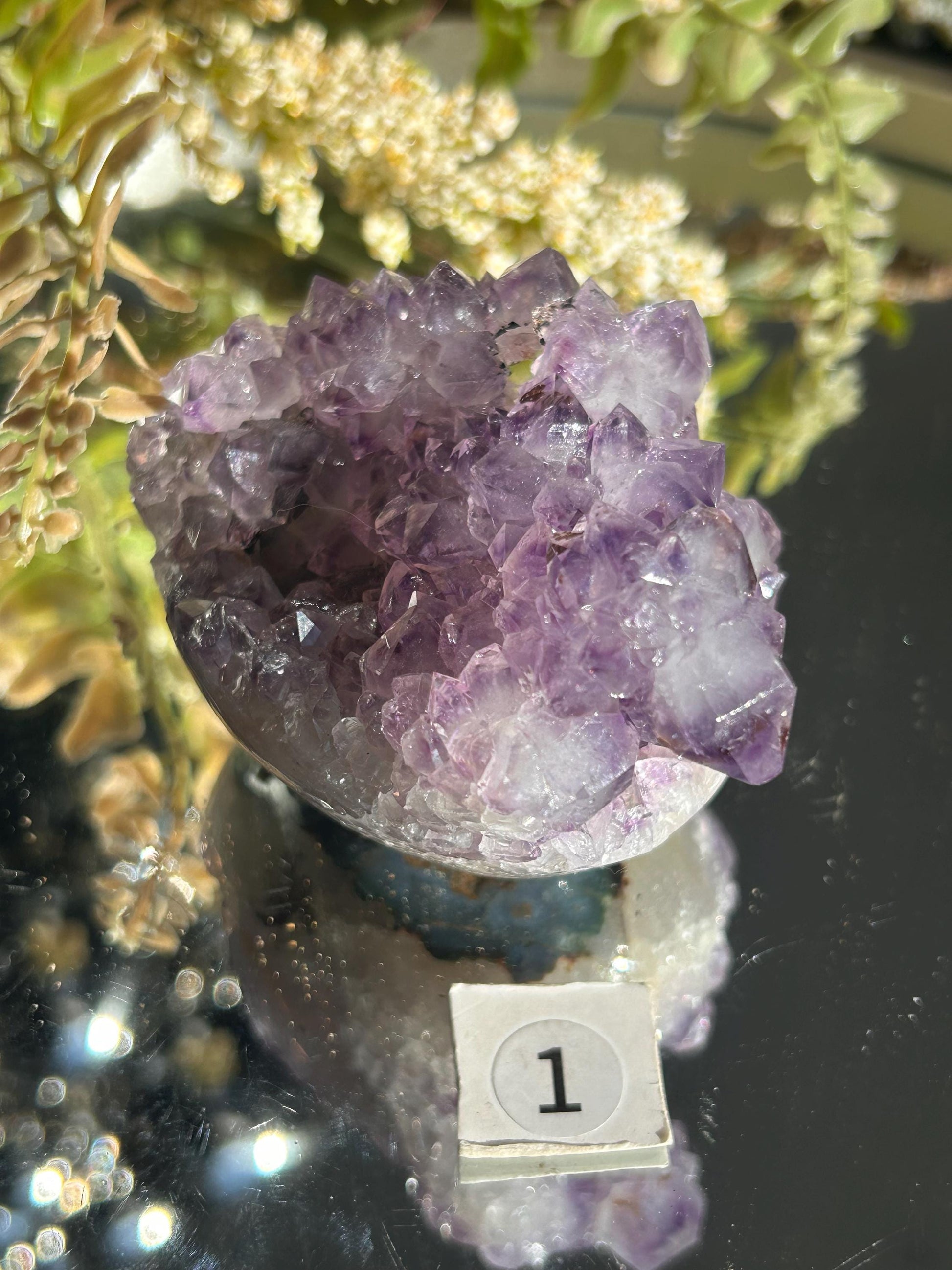 Uruguay Amethyst Specimen Geode | Mineral Specimens | Amethyst Formations | Uruguayan Amethyst | Healing Crystal | Home Decor | Crystal Gift-Raw Crystal Specimens-amethyst