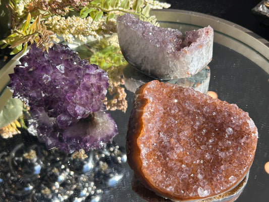 Uruguay Amethyst Specimen Geode | Mineral Specimens | Amethyst Formations | Uruguayan Amethyst | Healing Crystal | Home Decor | Crystal Gift-Raw Crystal Specimens-amethyst