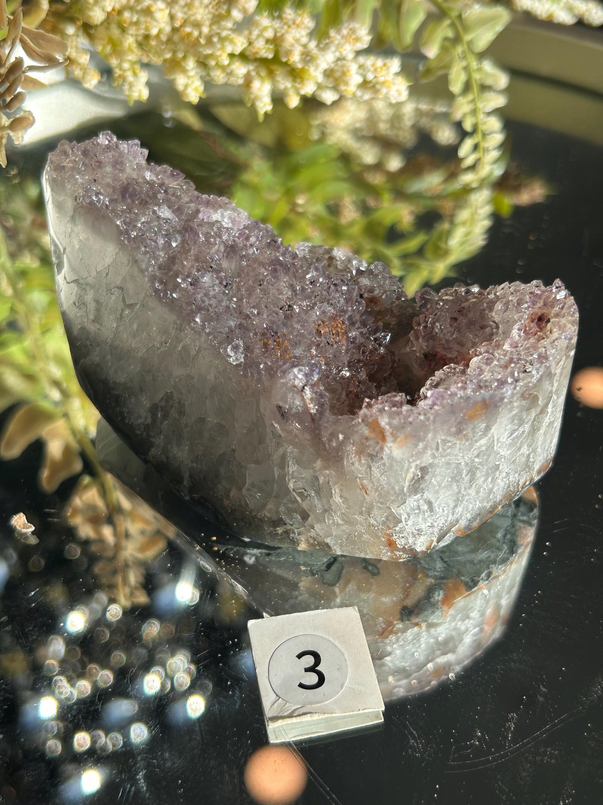 Uruguay Amethyst Specimen Geode | Mineral Specimens | Amethyst Formations | Uruguayan Amethyst | Healing Crystal | Home Decor | Crystal Gift-Raw Crystal Specimens-amethyst